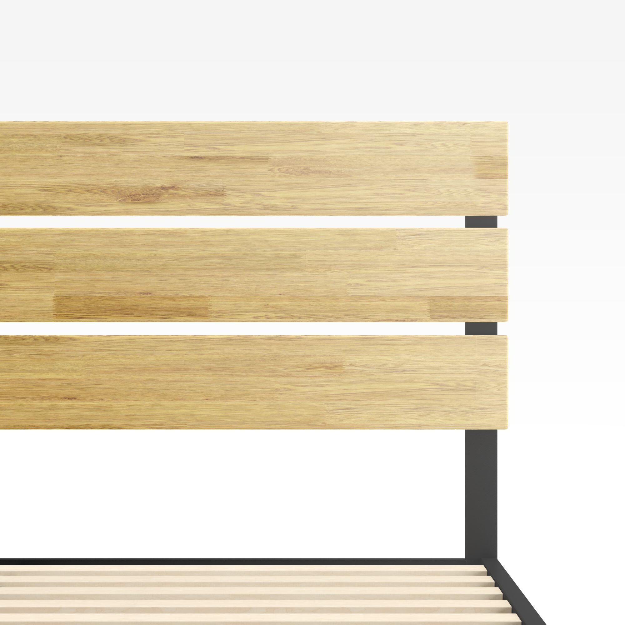 ZINUS Beckett King Platform Bed Frame, Brown, large