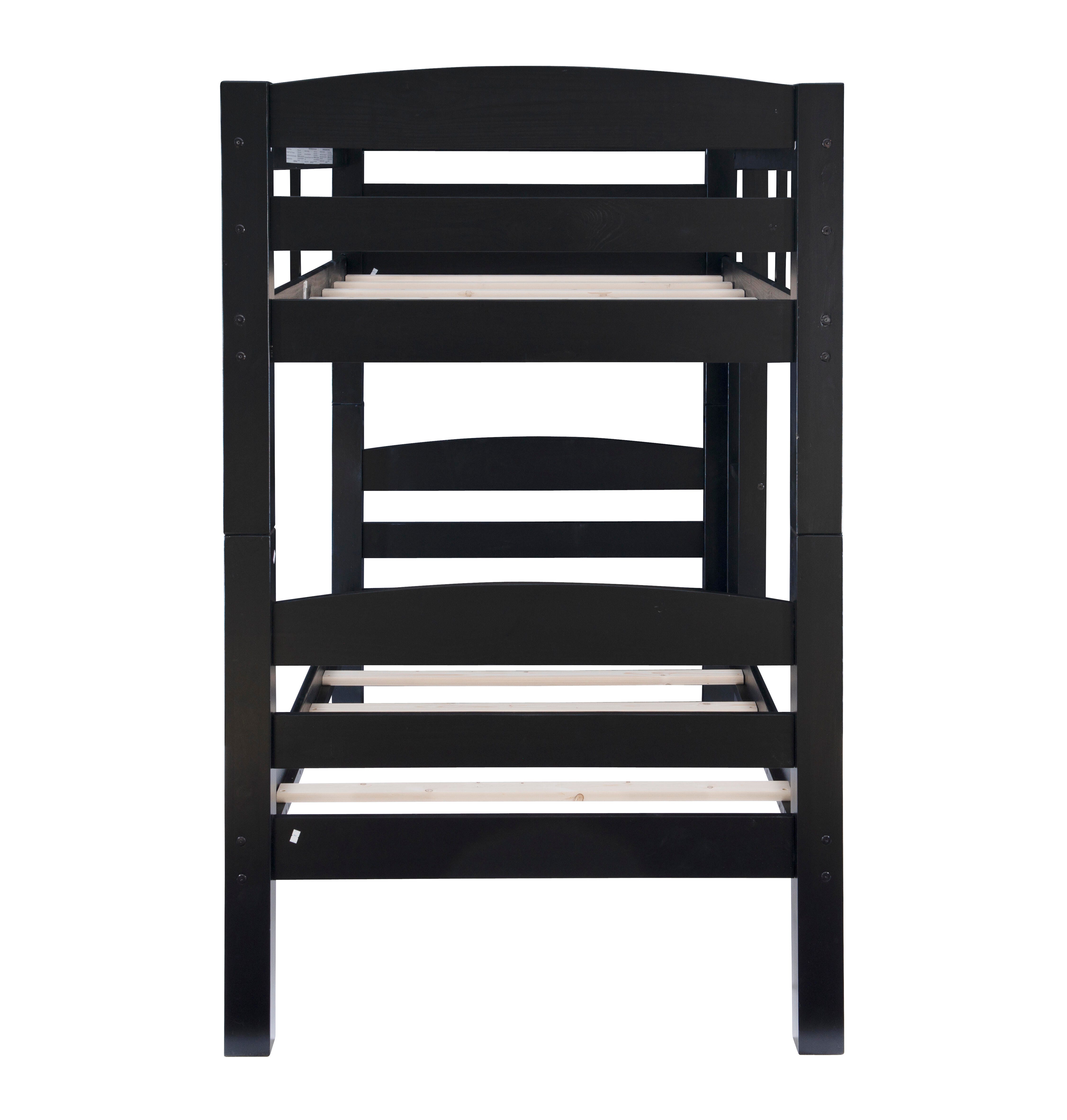 Linon Cale Black Bunk Bed, , large