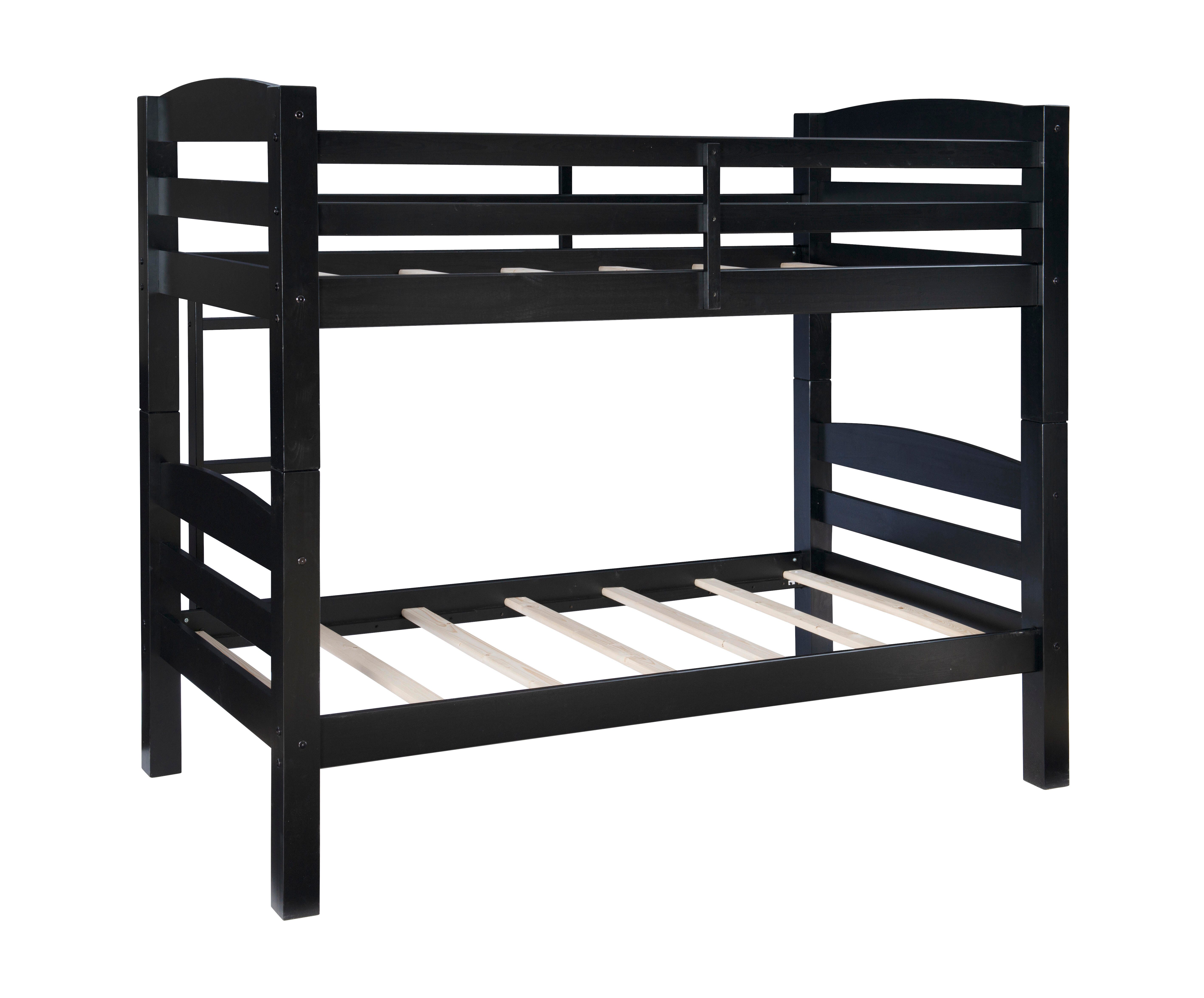 Linon Cale Black Bunk Bed, , large