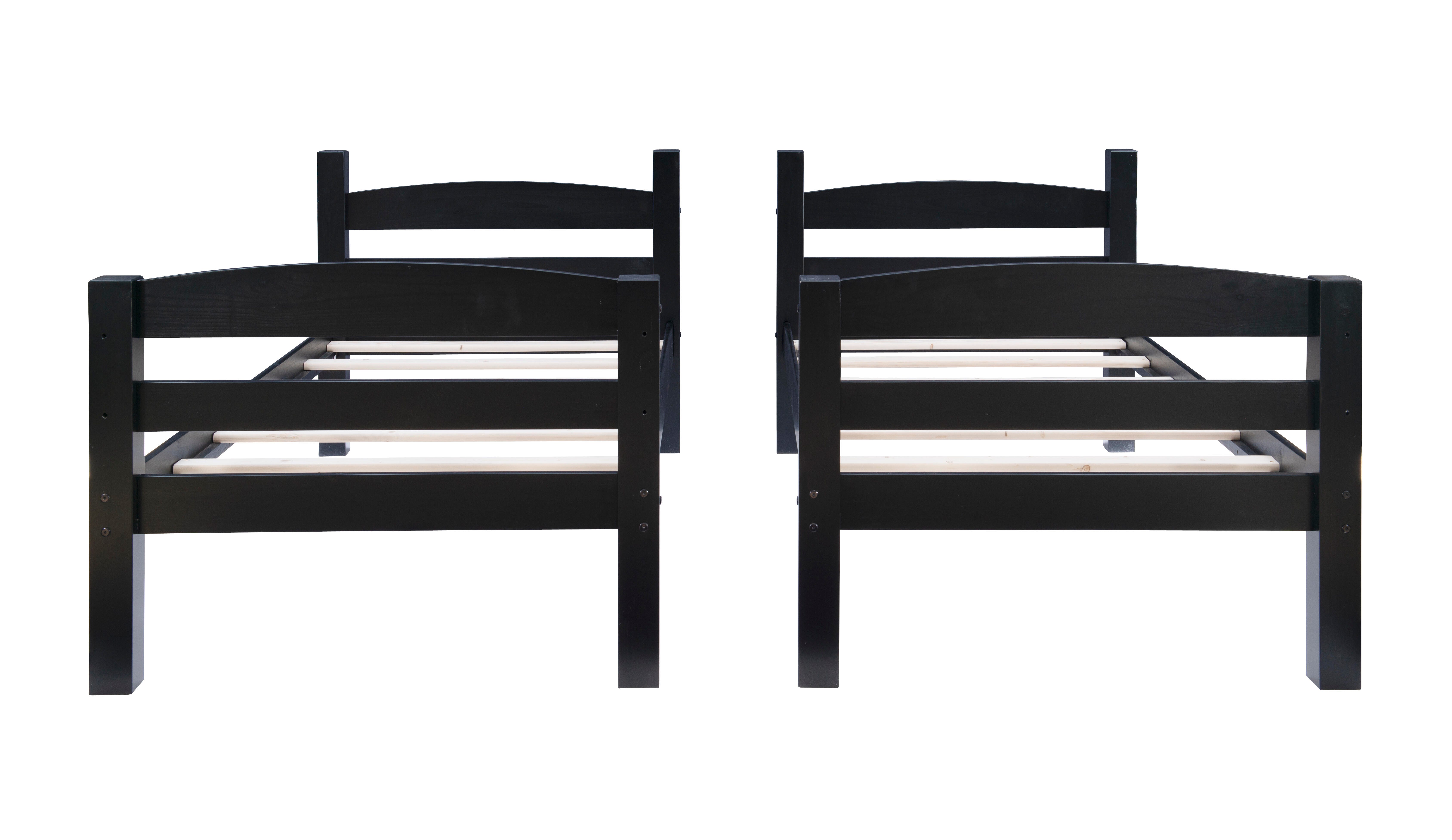 Linon Cale Black Bunk Bed, , large