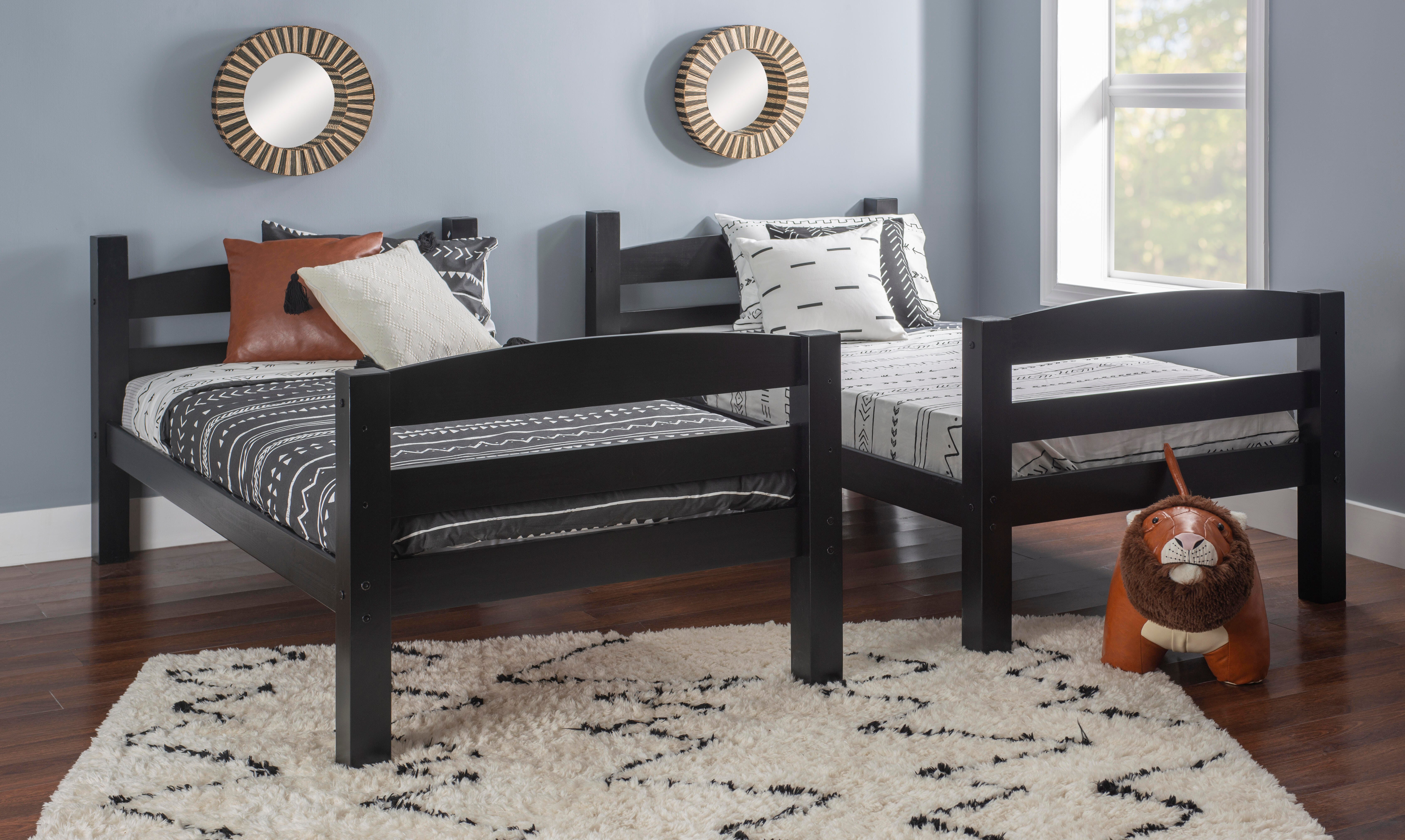 Linon Cale Black Bunk Bed, , large