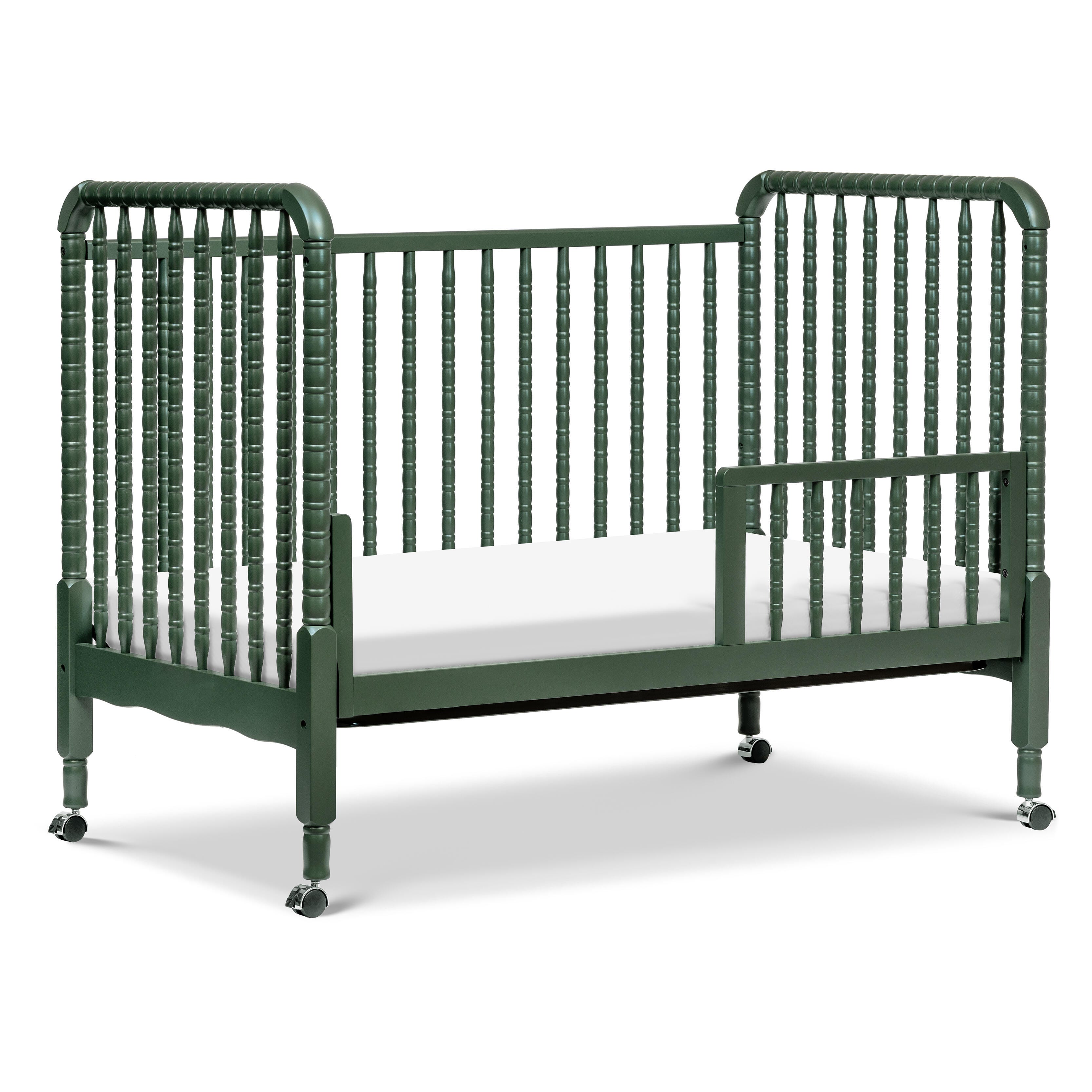 DaVinci Jenny Lind 3-in-1 Convertible Crib, Forest Green, large