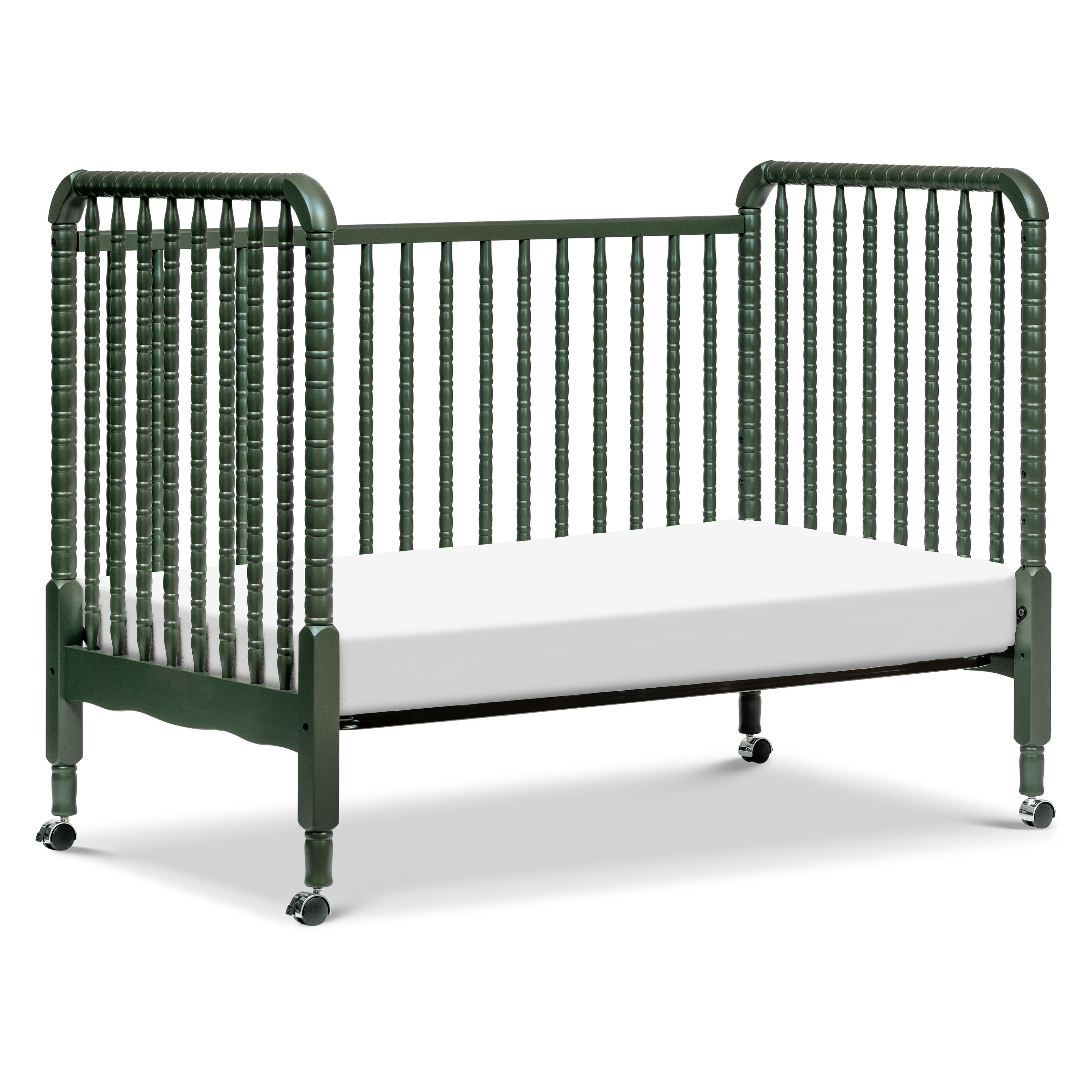 DaVinci Jenny Lind 3-in-1 Convertible Crib, Forest Green, large