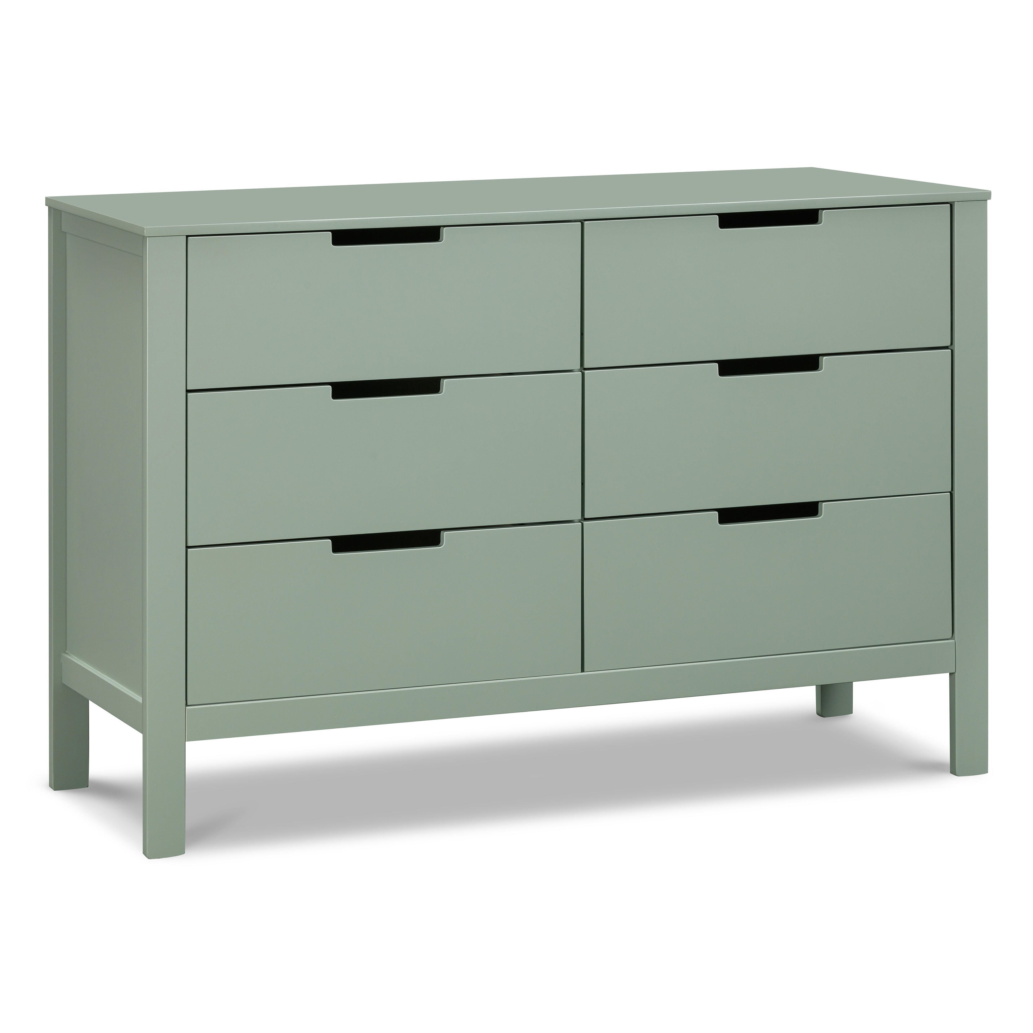 Carter's Colby 6-Drawer Dresser, Light Sage, large