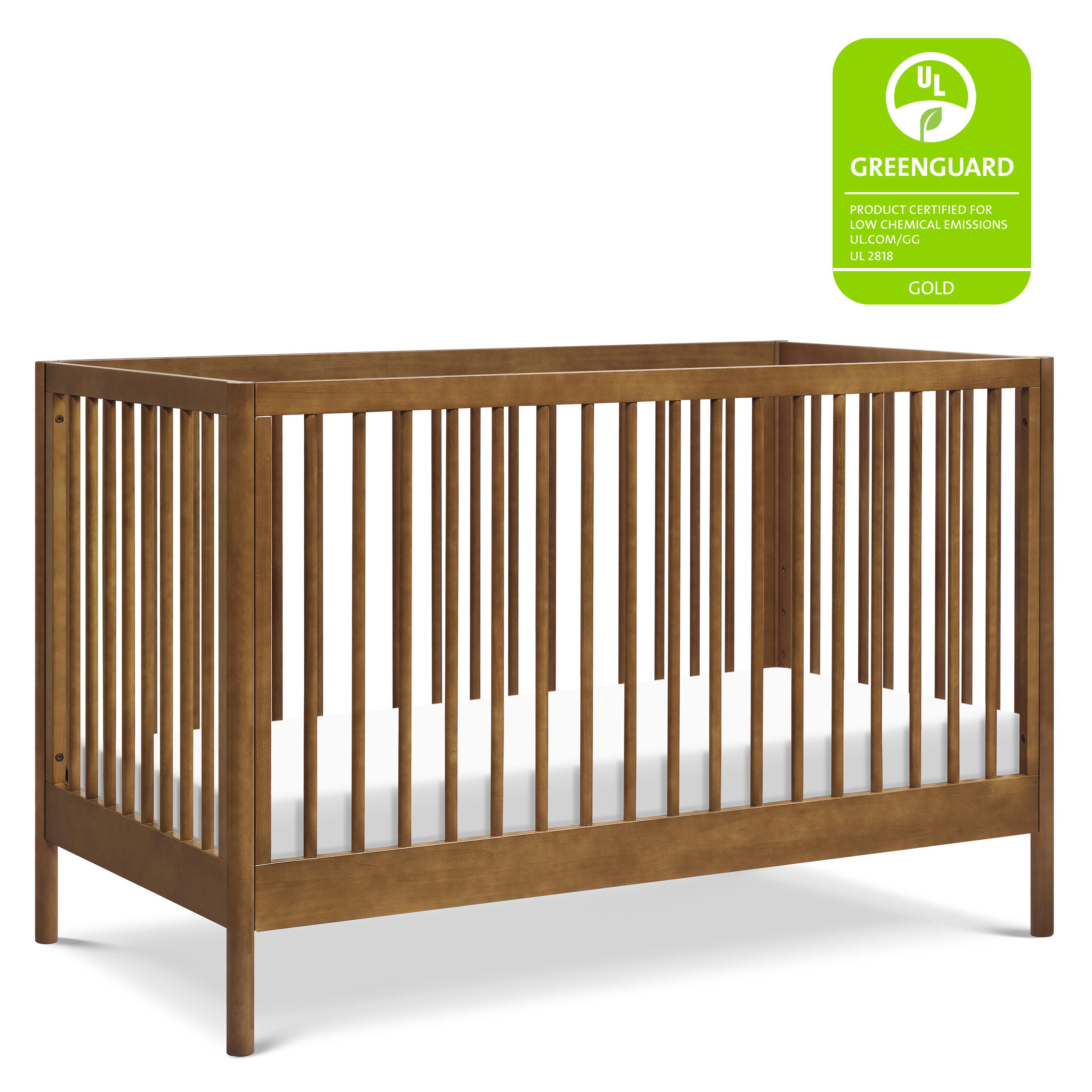 DaVinci Birdie 3-in-1 Convertible Crib, Walnut, large