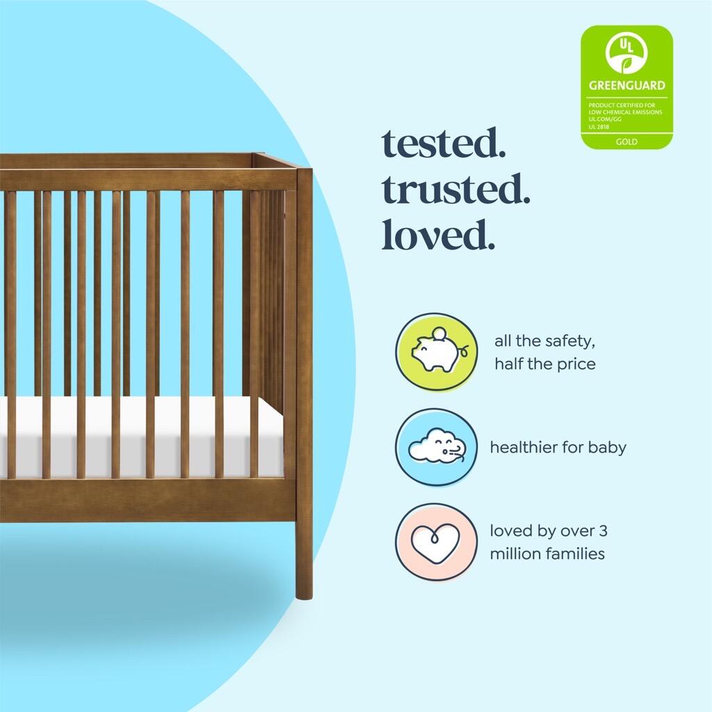 DaVinci Birdie 3-in-1 Convertible Crib, Walnut, large