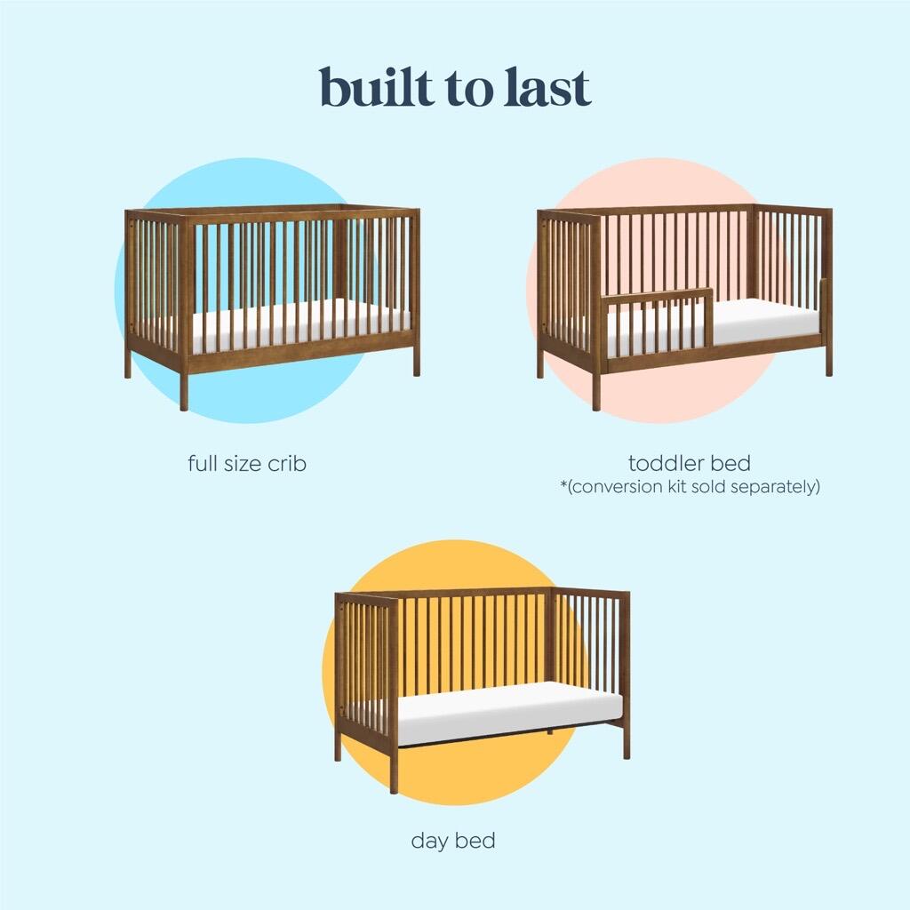 DaVinci Birdie 3-in-1 Convertible Crib, Walnut, large