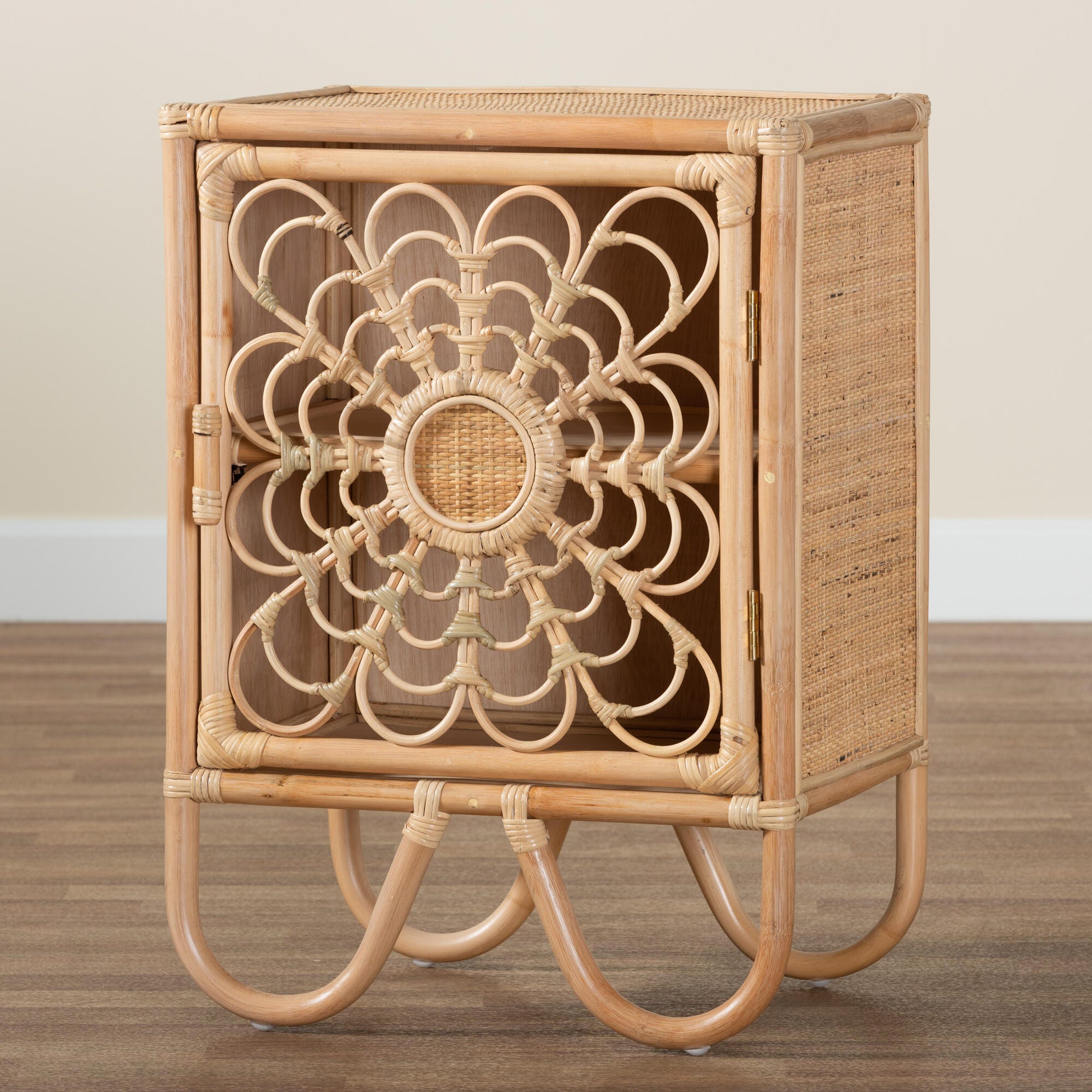 bali & pari Acelin Rattan Nightstand, , large