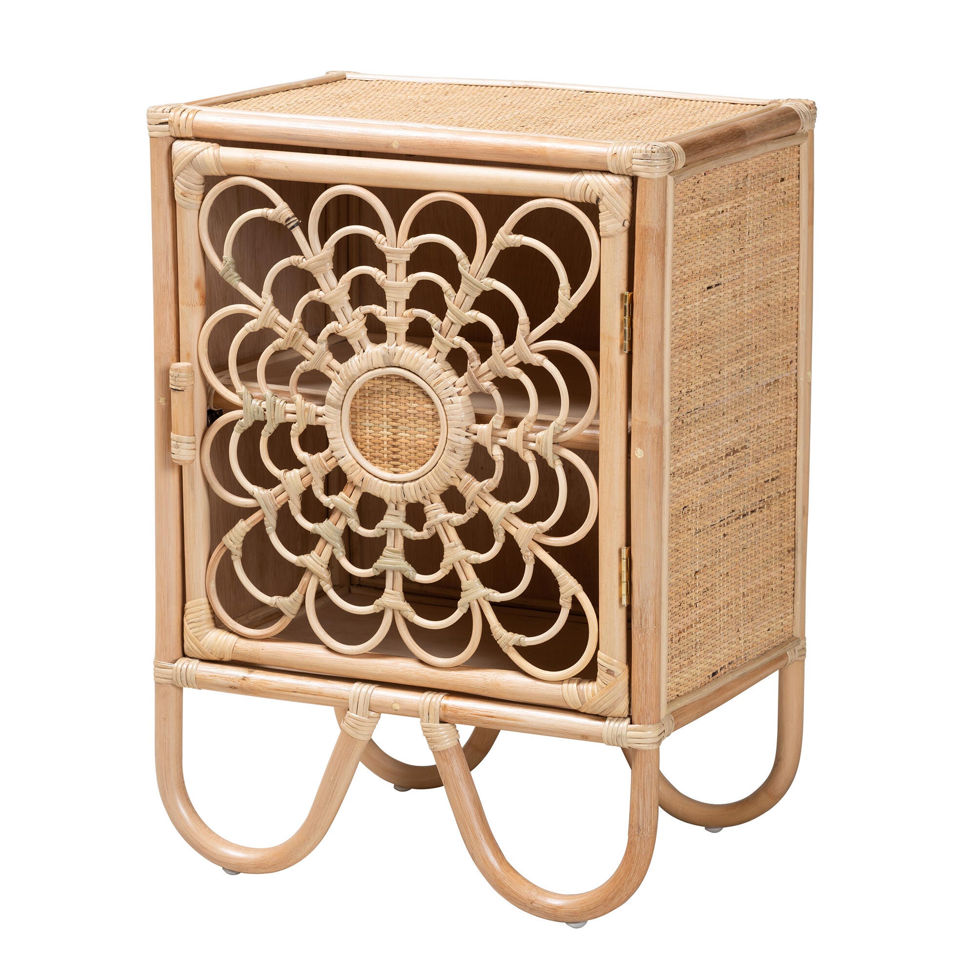 bali & pari Acelin Rattan Nightstand, , large