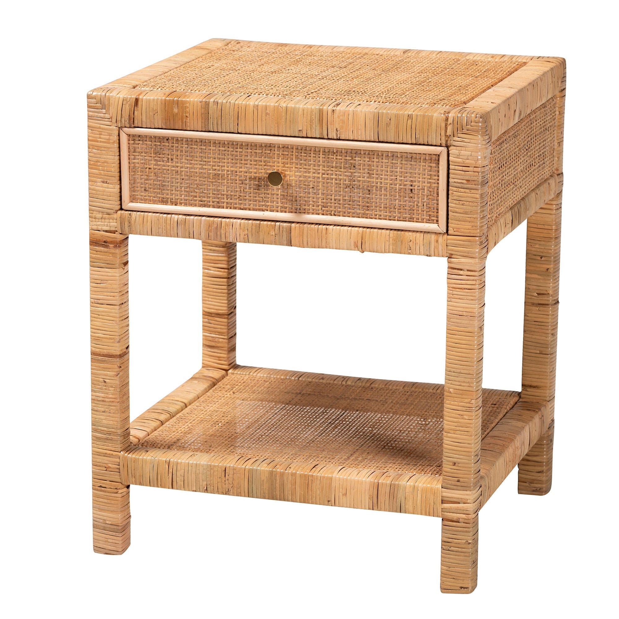bali & pari Adelia Natural Rattan Nightstand, , large