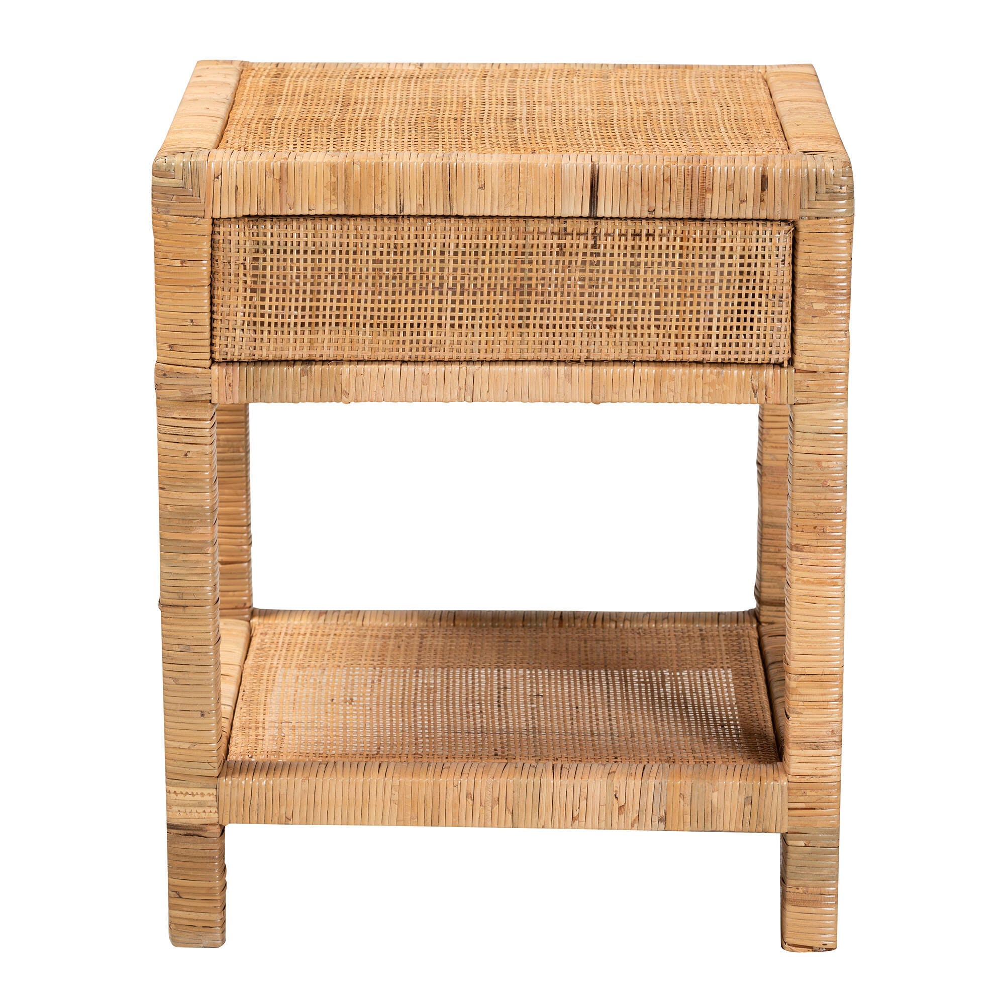 bali & pari Adelia Natural Rattan Nightstand, , large