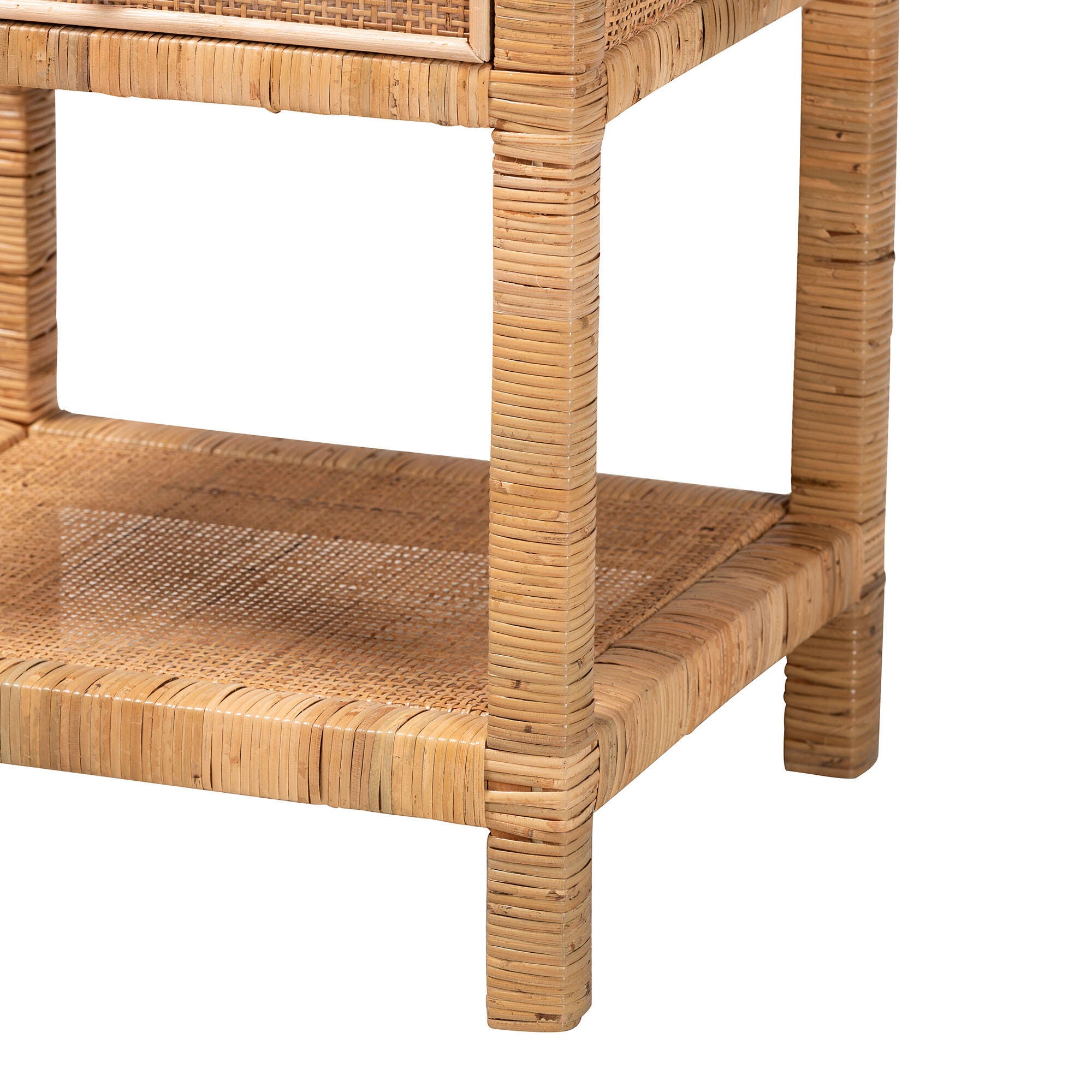 bali & pari Adelia Natural Rattan Nightstand, , large