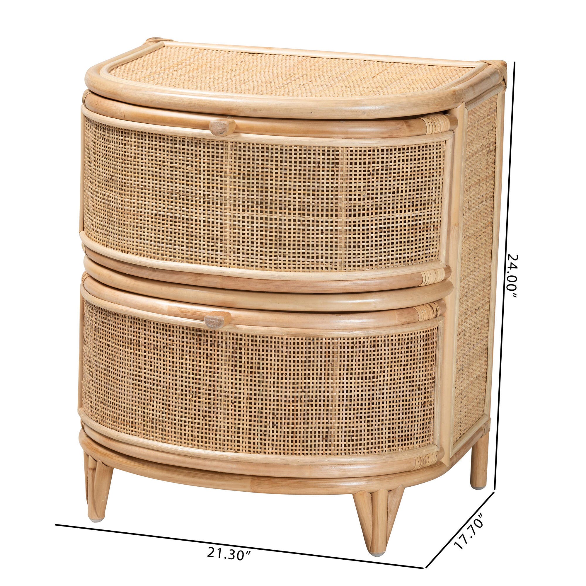 bali & pari Oleta Rattan Nightstand, , large