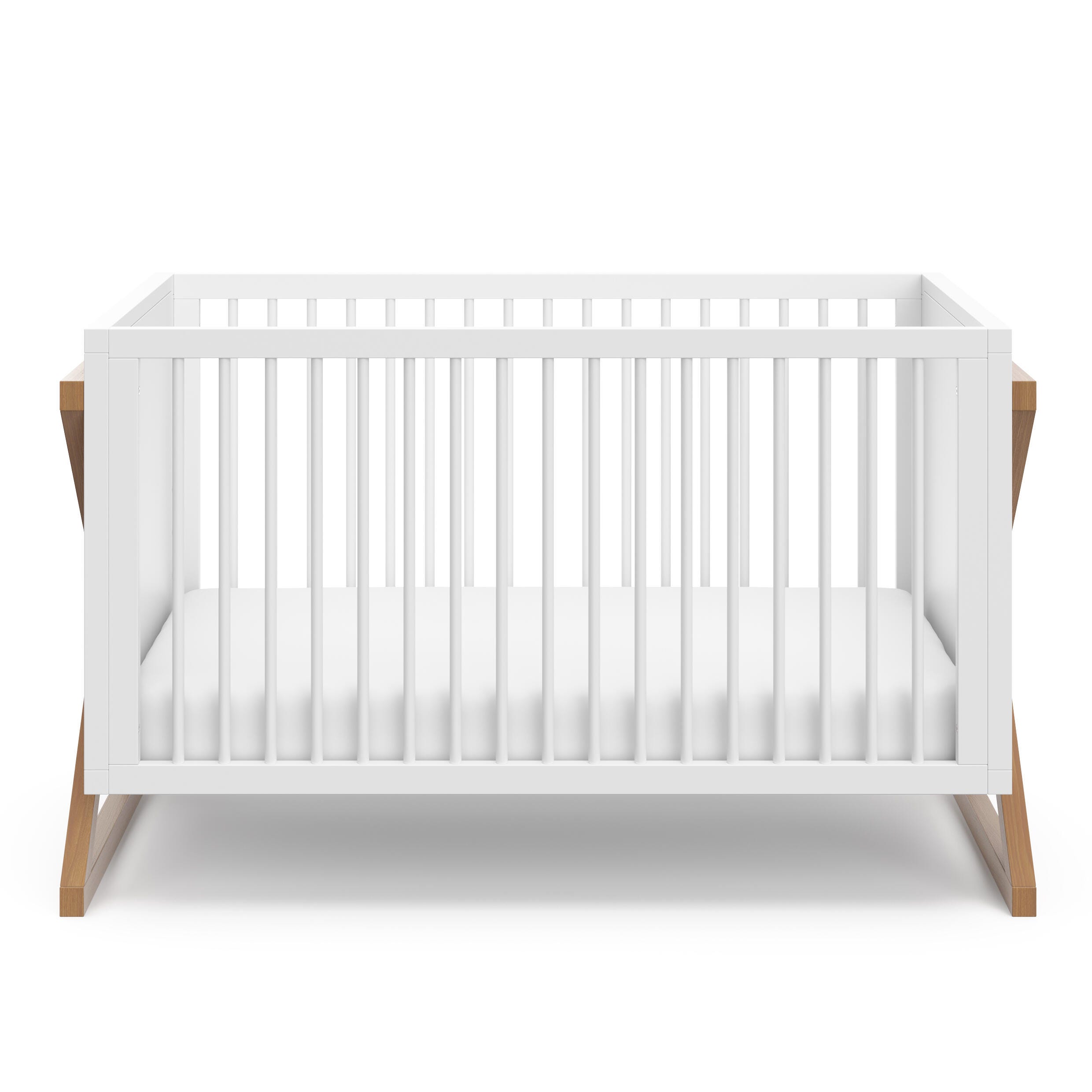 Storkcraft Equinox 3-in-1 Convertible Crib, White/Vintage Driftwood, large