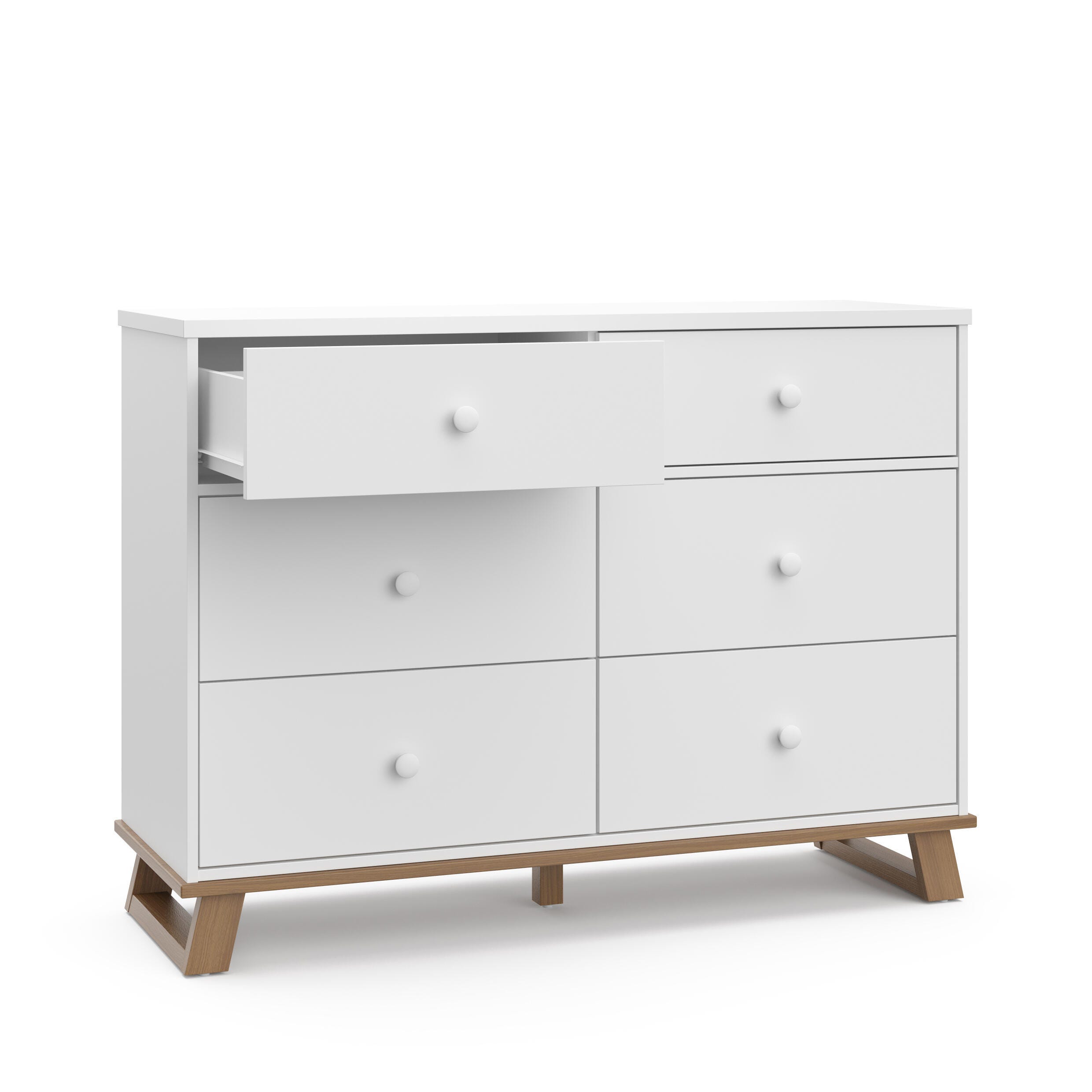 Storkcraft Modern 6 Drawer Double Dresser, , large
