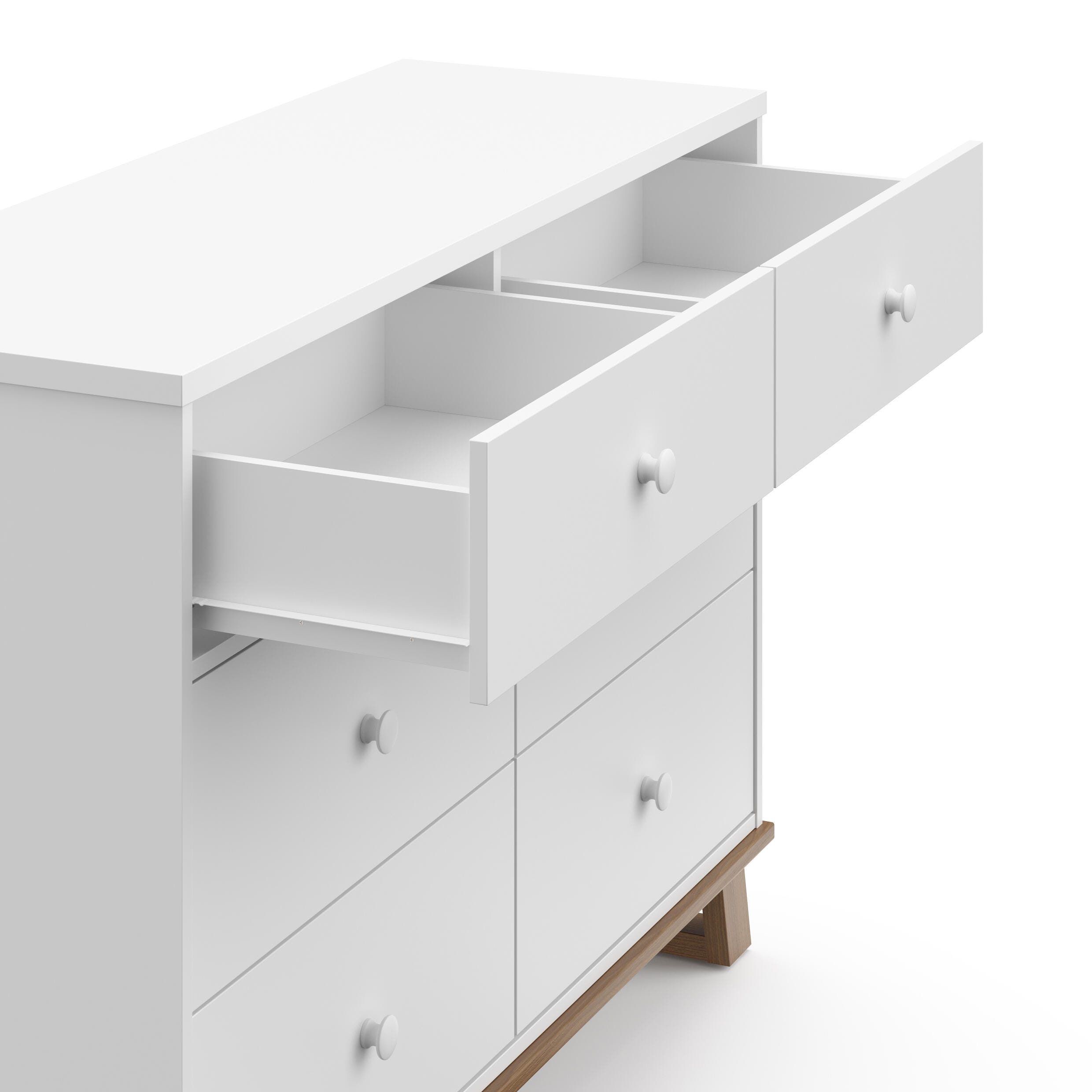 Storkcraft Modern 6 Drawer Double Dresser, , large