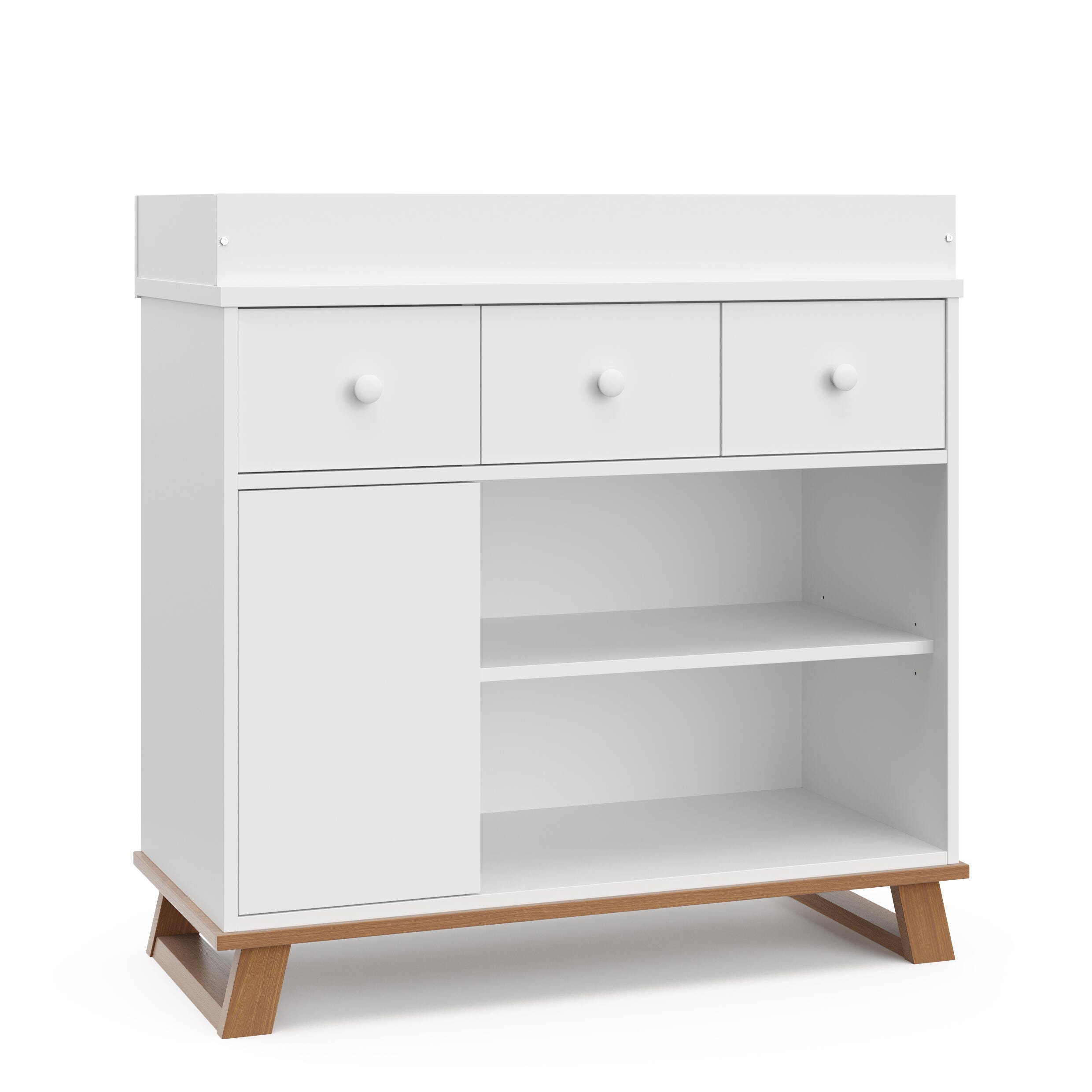 vintage dresser changing table Storkcraft Modern Nursery with four spacious lower drawers and three smaller drawers lining the top 4 Changing Table Alternatives to
