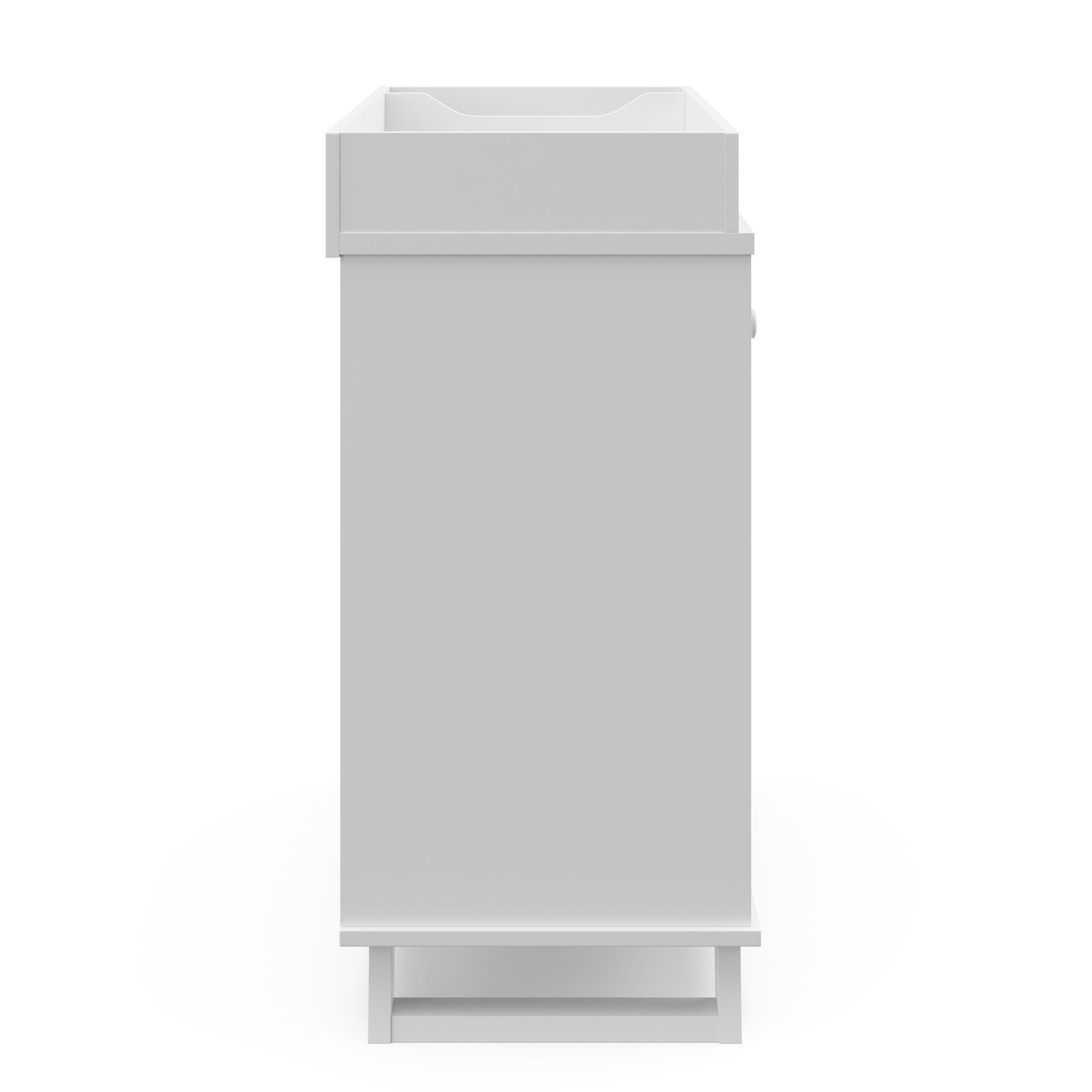Storkcraft Modern Nursery Changing Table Dresser, White, large
