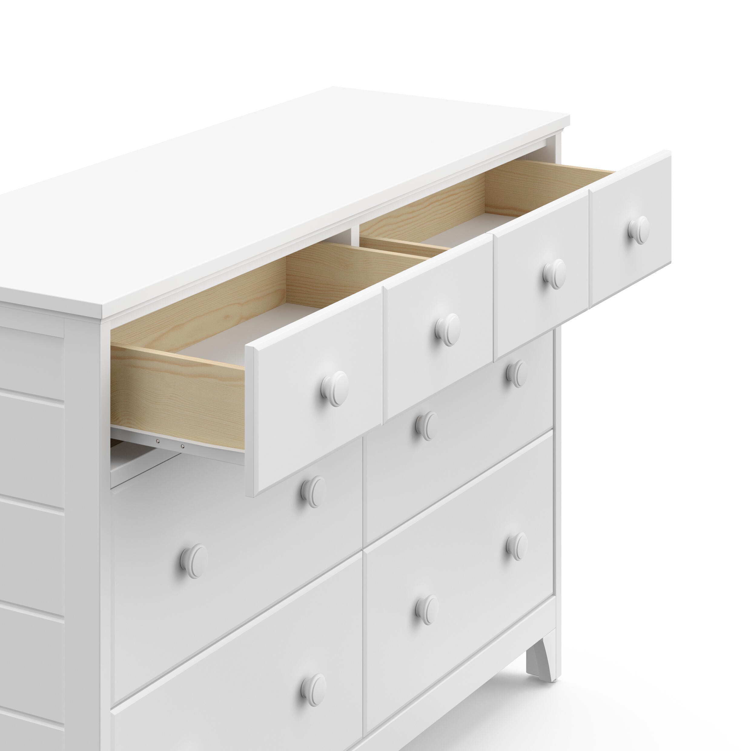 Storkcraft Moss 6 Drawer Double Dresser, , large