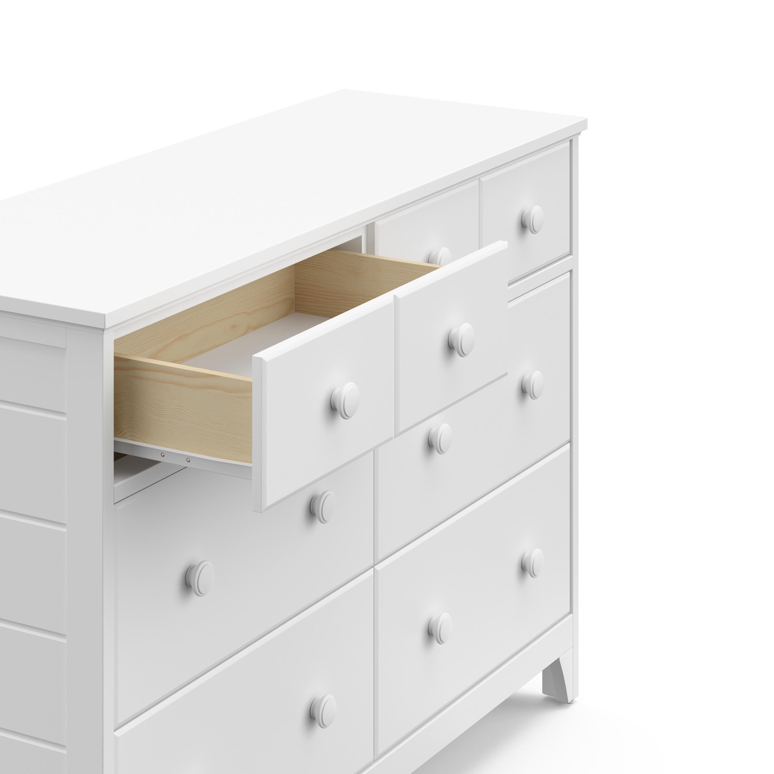 Storkcraft Moss 6 Drawer Double Dresser, , large