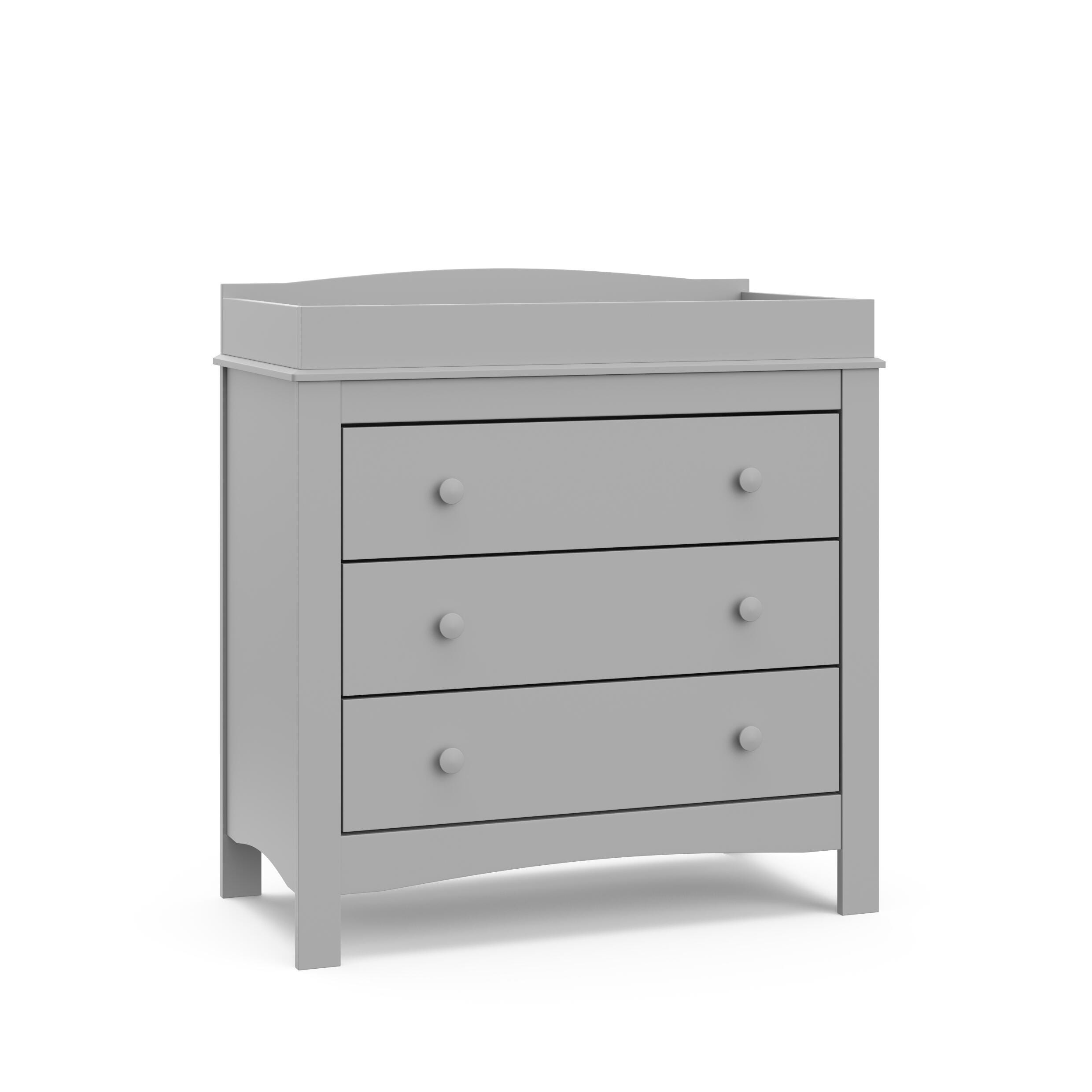Graco Noah 3 Drawer Chest with Changing Topper, Pebble Gray, large
