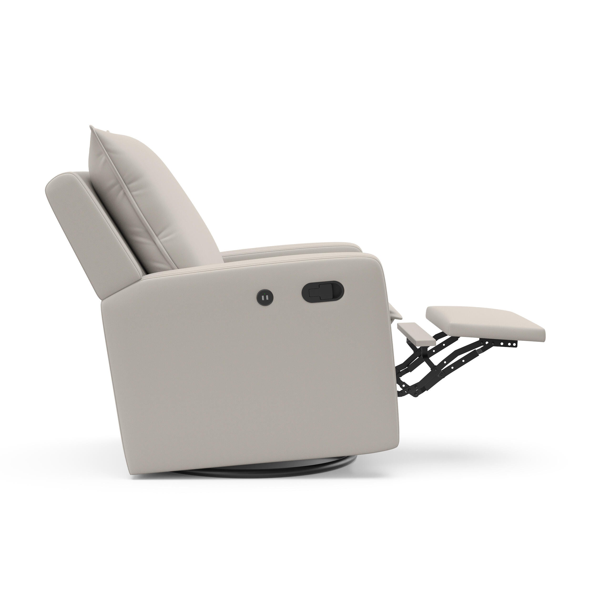 Storkcraft Timeless Recline Glider with USB, Ivory, large