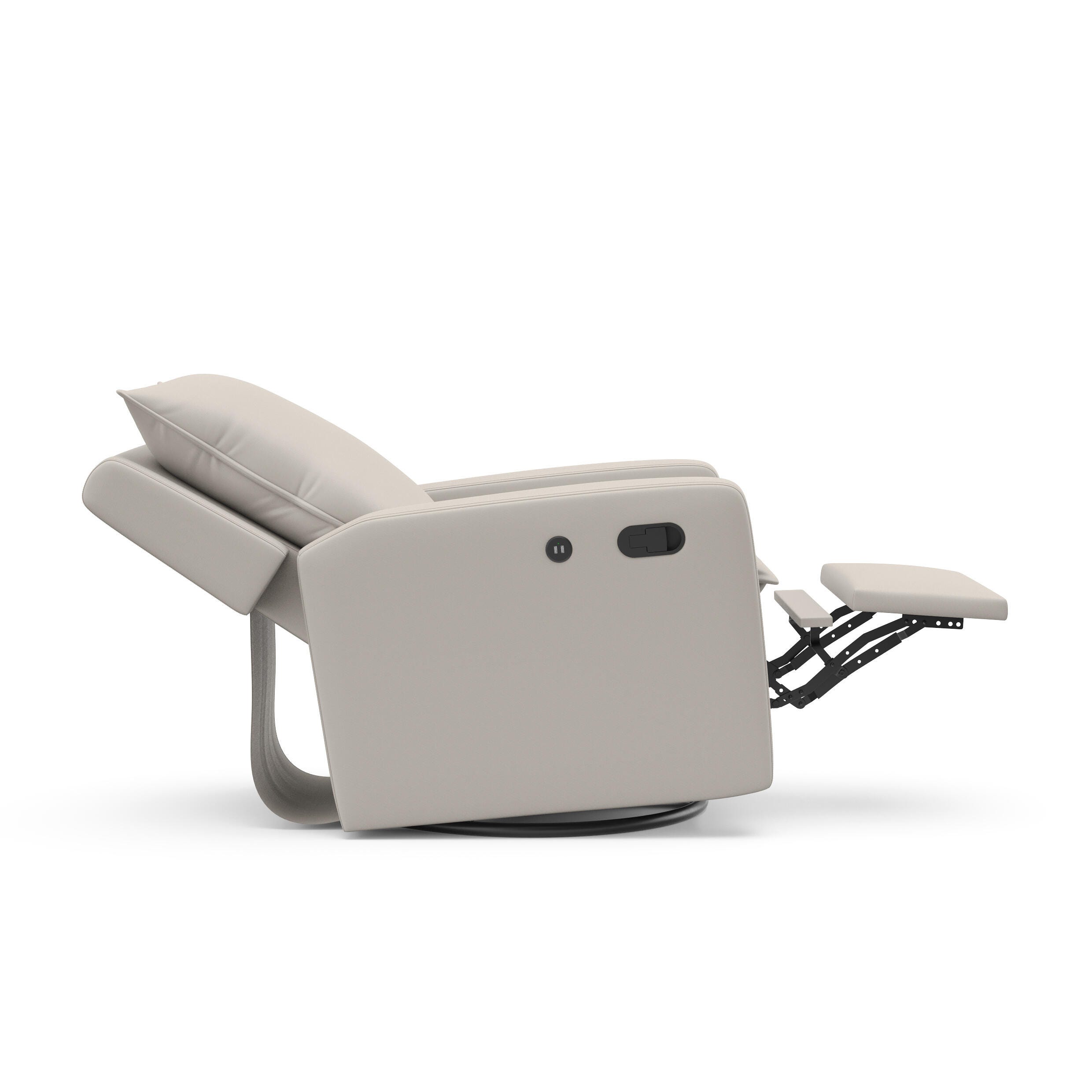 Storkcraft Timeless Recline Glider with USB, Ivory, large