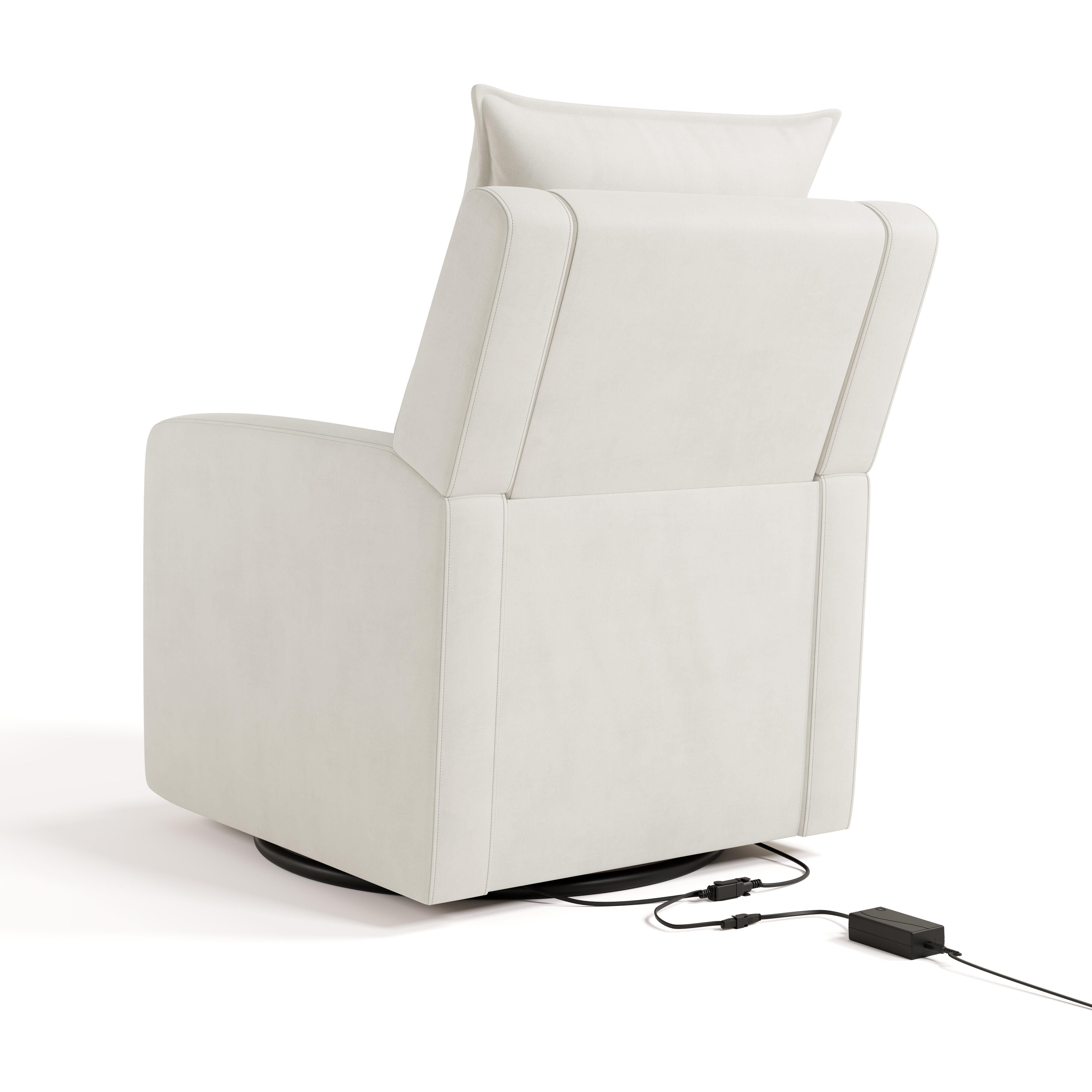 Storkcraft Timeless Recline Glider with USB, Ivory, large
