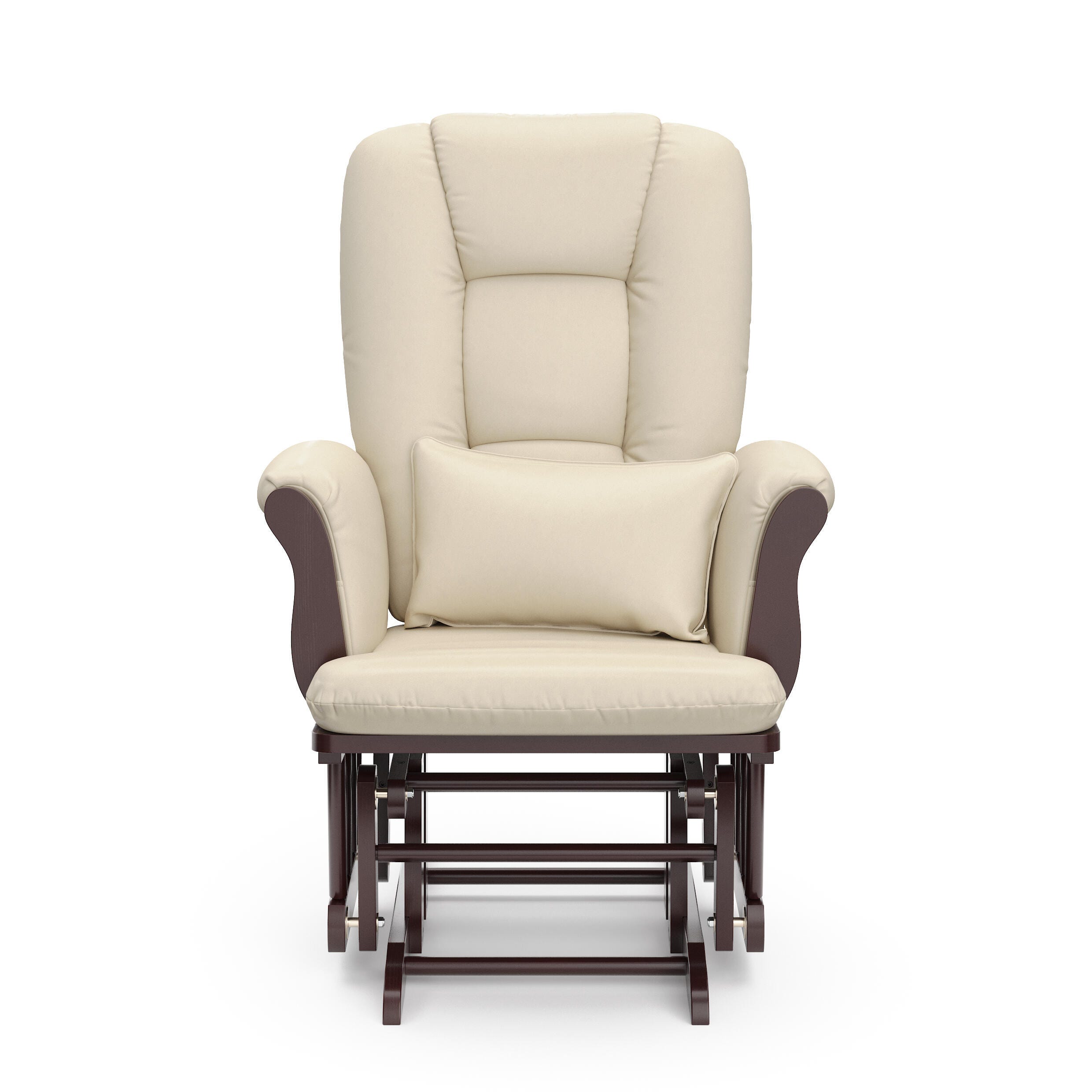 Storkcraft Tuscany Glider and Ottoman, Espresso/Beige, large