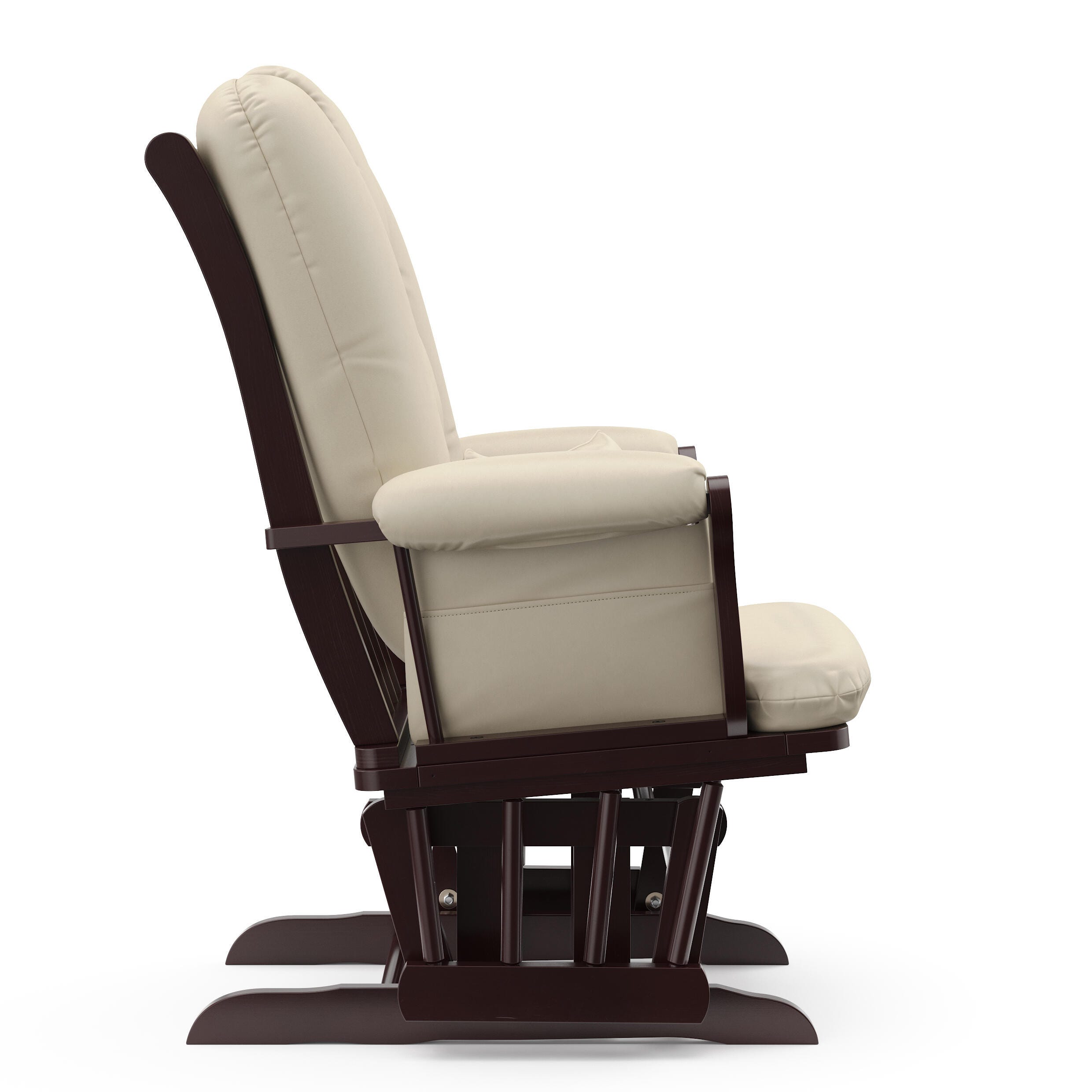 Storkcraft Tuscany Glider and Ottoman, Espresso/Beige, large