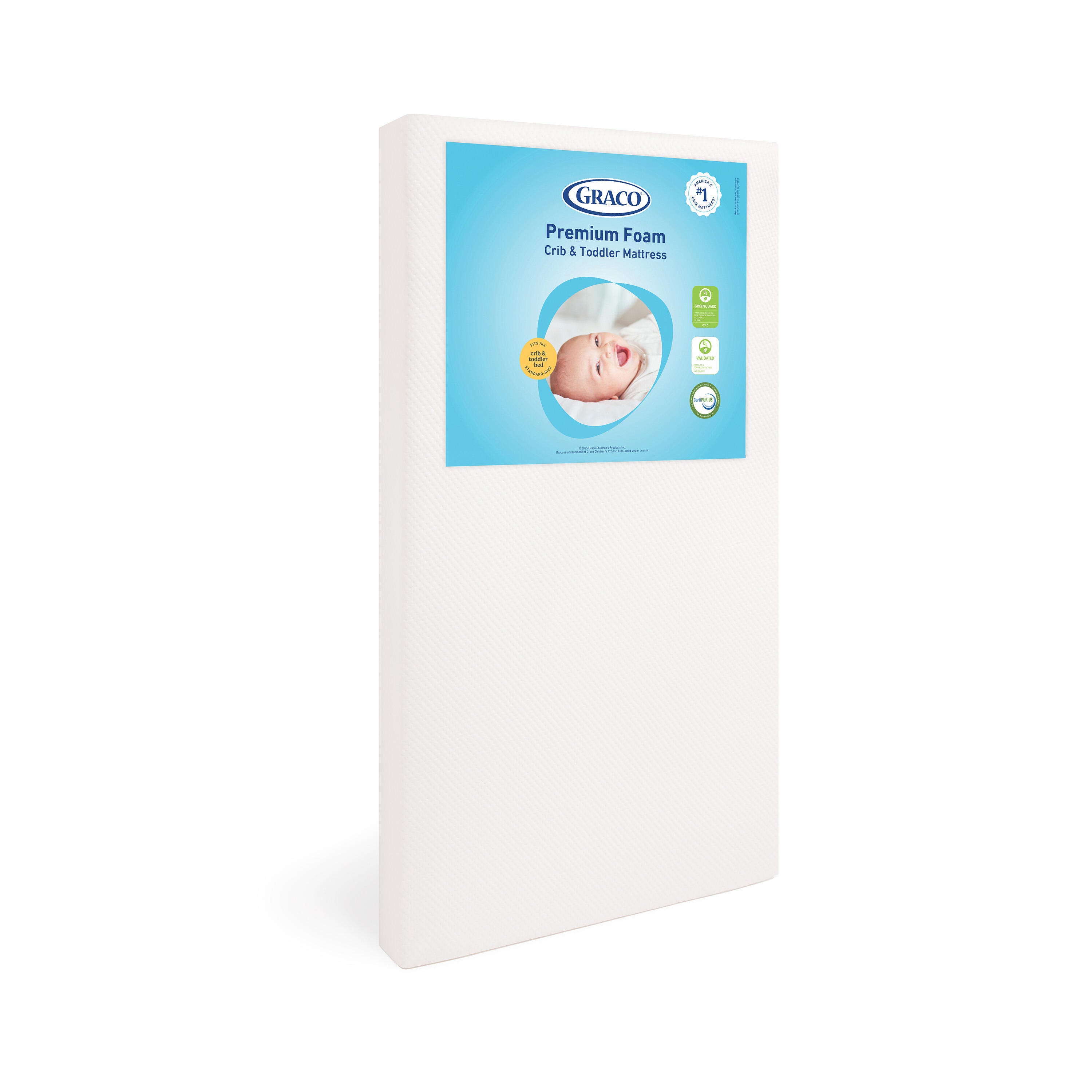 Graco Premium Foam Crib and Toddler Mattress, , large