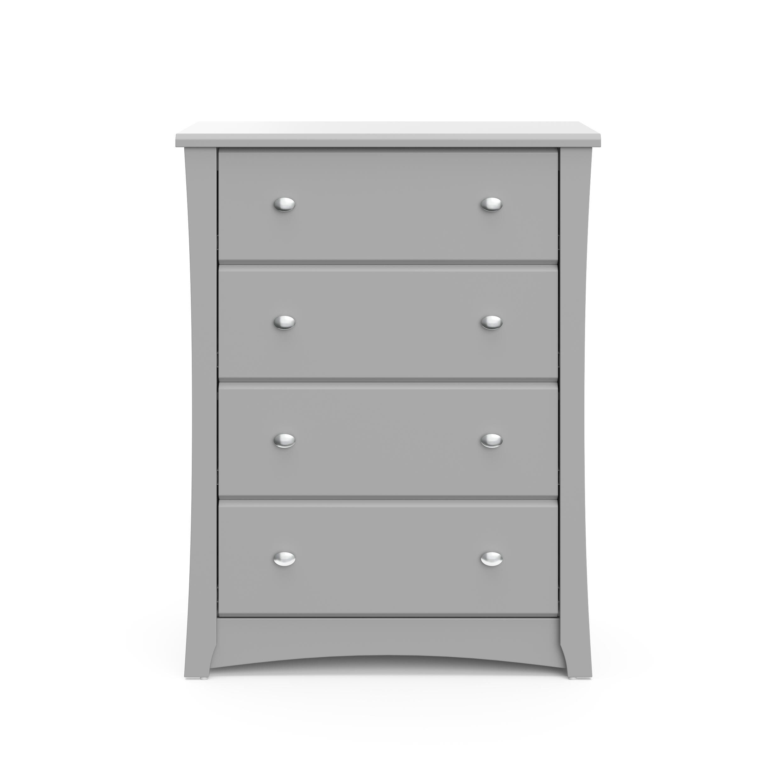 Storkcraft Crescent 4 Drawer Dresser, Pebble Gray, large