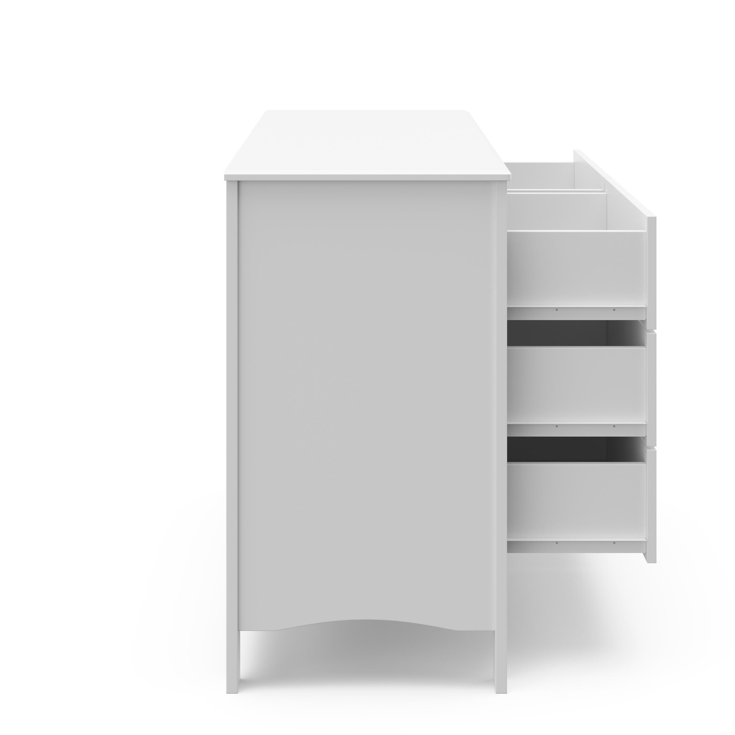 Graco Noah 6 Drawer Double Dresser, White, large