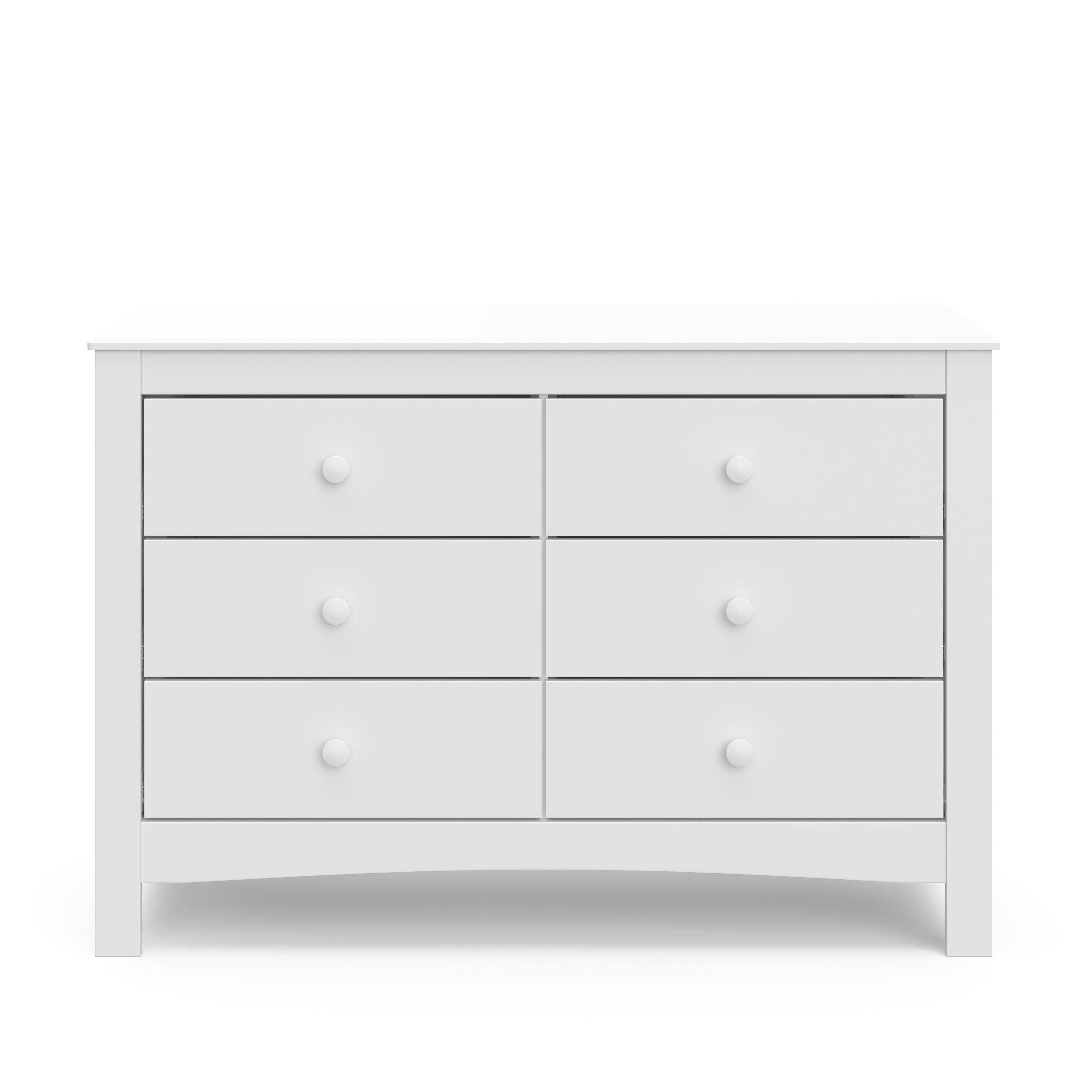 Graco Noah 6 Drawer Double Dresser, White, large