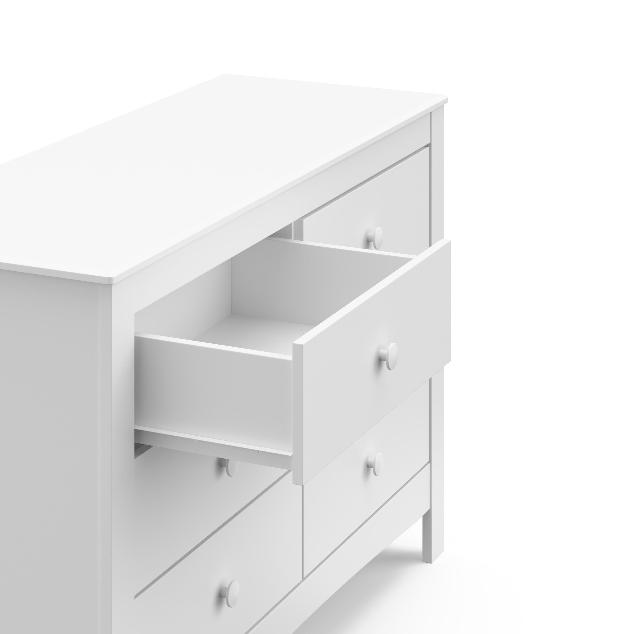 Graco Noah 6 Drawer Double Dresser, White, large