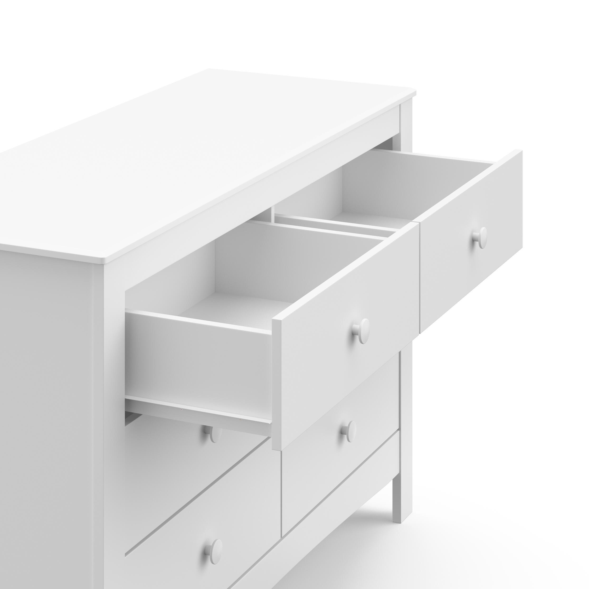 Graco Noah 6 Drawer Double Dresser, White, large