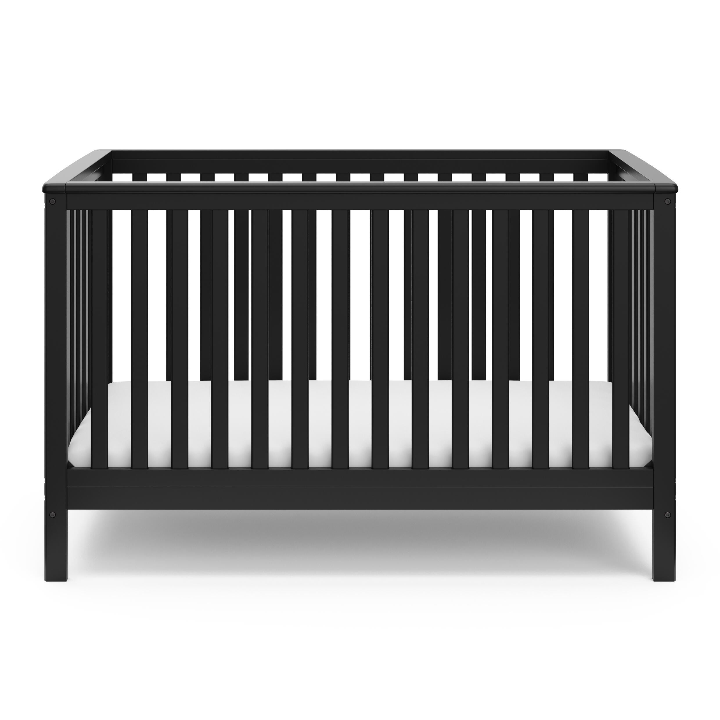 Storkcraft Hillcrest 4-in-1 Convertible Crib, Black, large