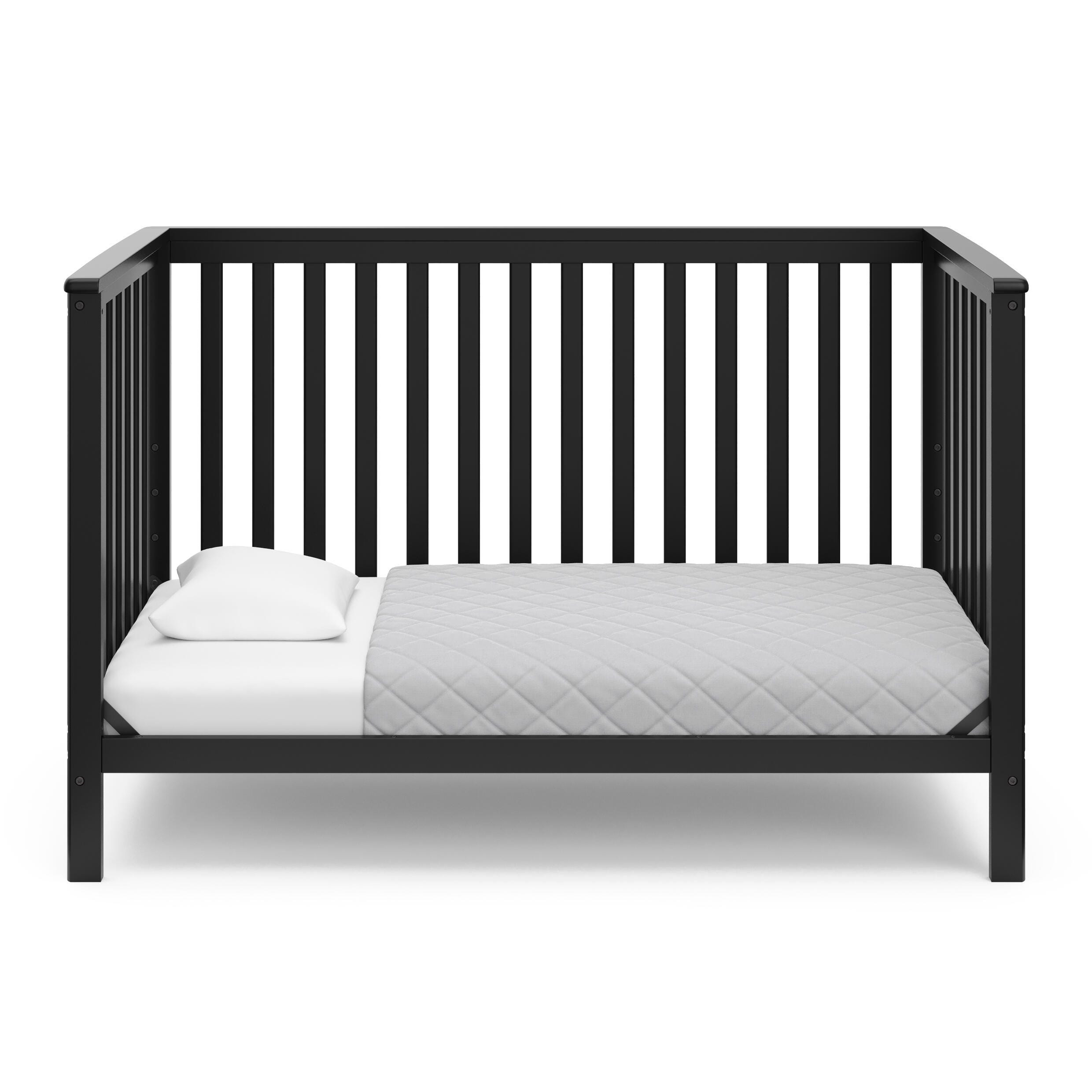 Storkcraft Hillcrest 4-in-1 Convertible Crib, Black, large