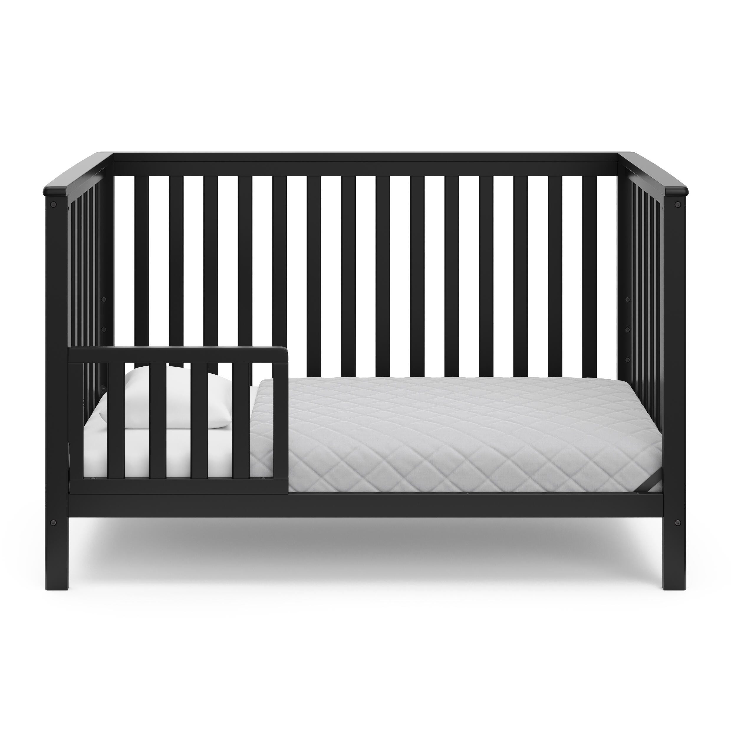 Storkcraft Hillcrest 4-in-1 Convertible Crib, Black, large