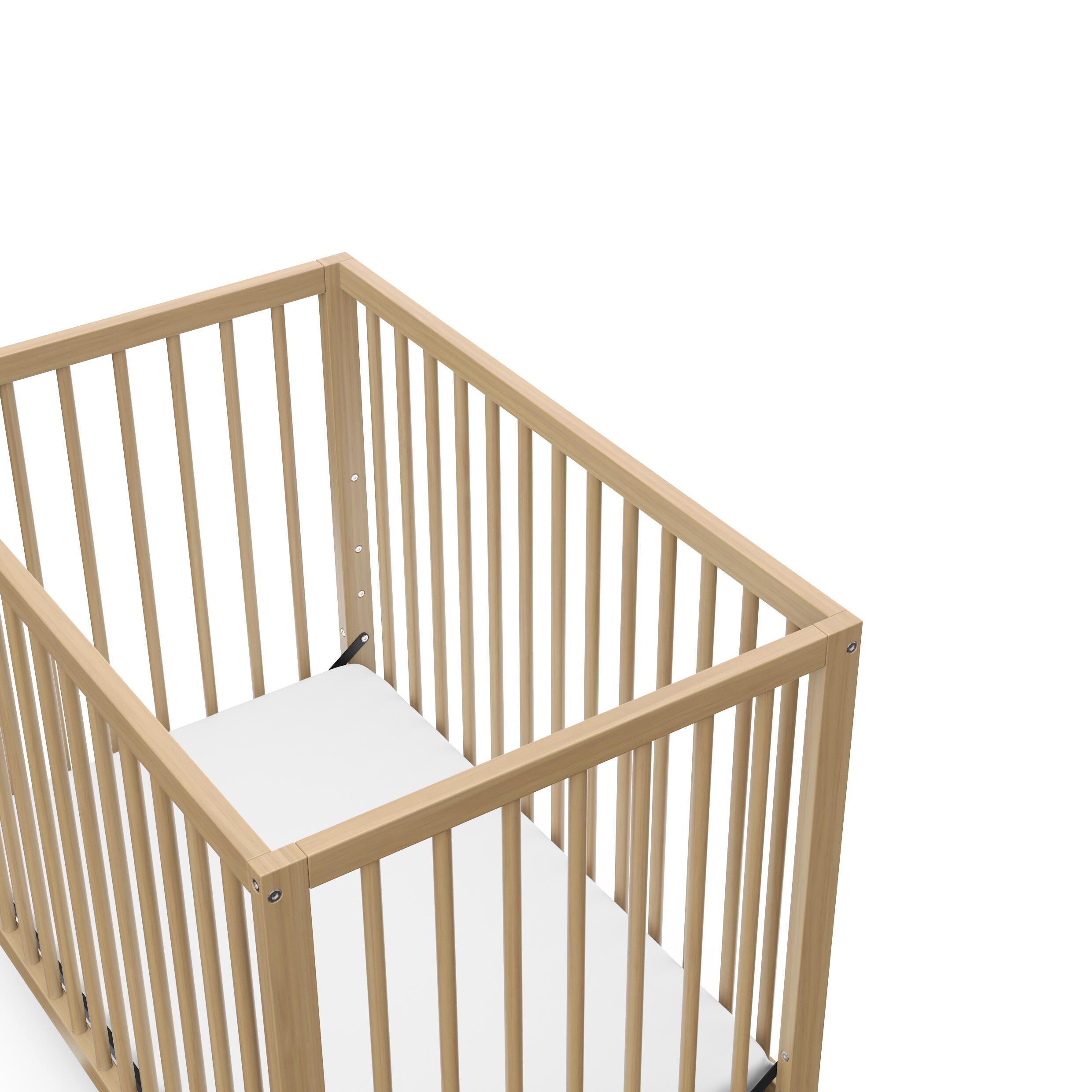 Graco Teddi 4-in-1 Convertible Mini Crib, Driftwood, large
