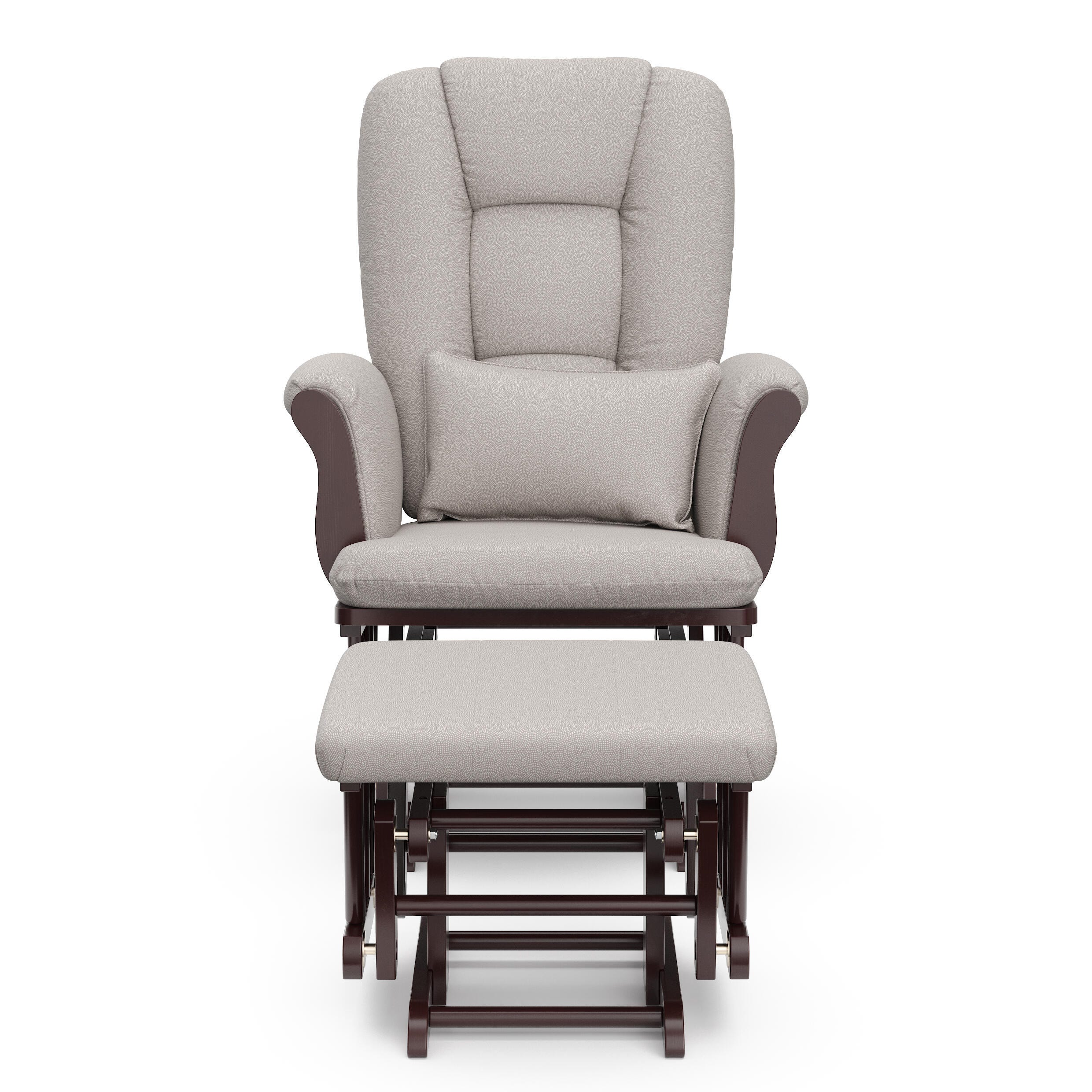 Storkcraft Tuscany Glider and Ottoman, Espresso/Taupe Swirl, large