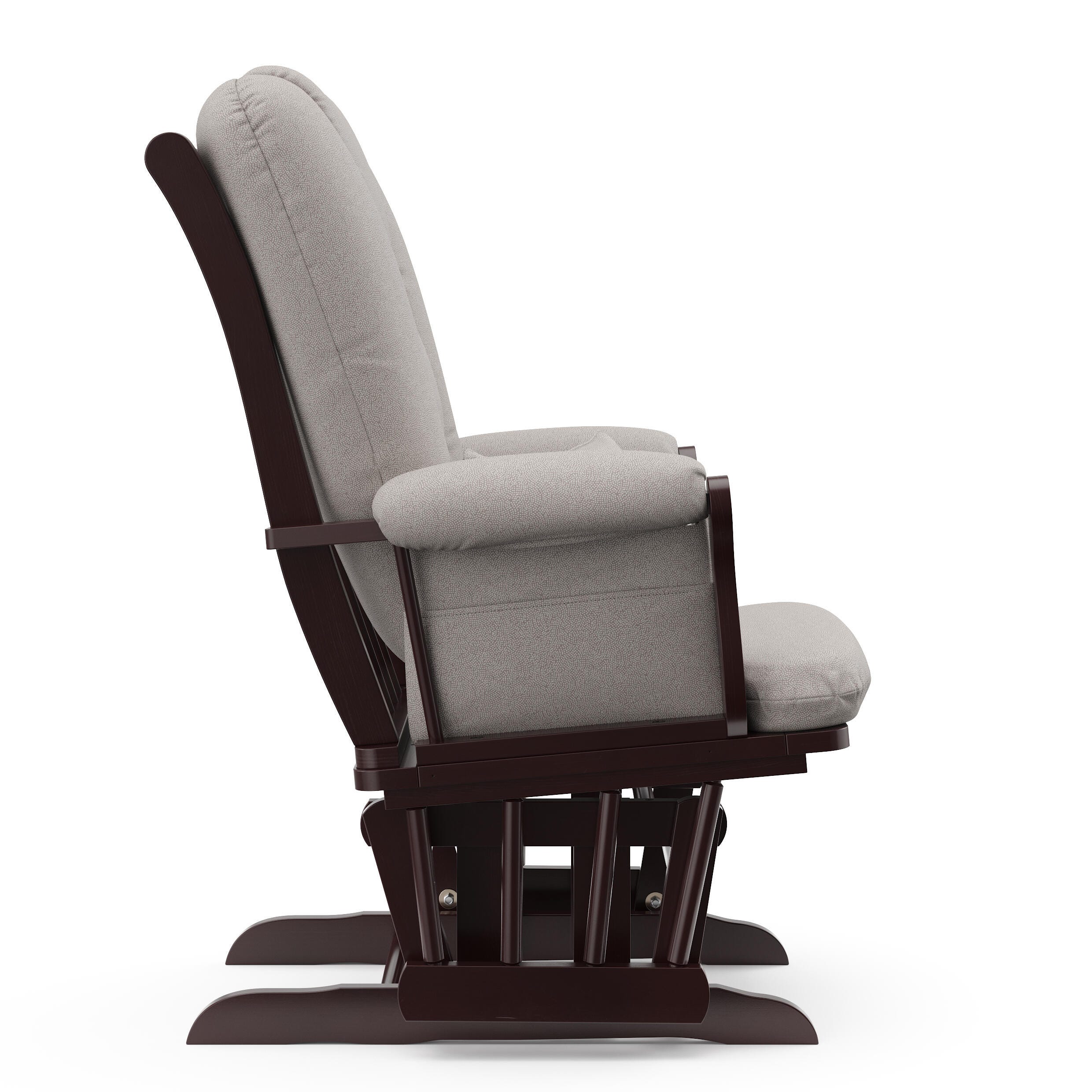 Storkcraft Tuscany Glider and Ottoman, Espresso/Taupe Swirl, large