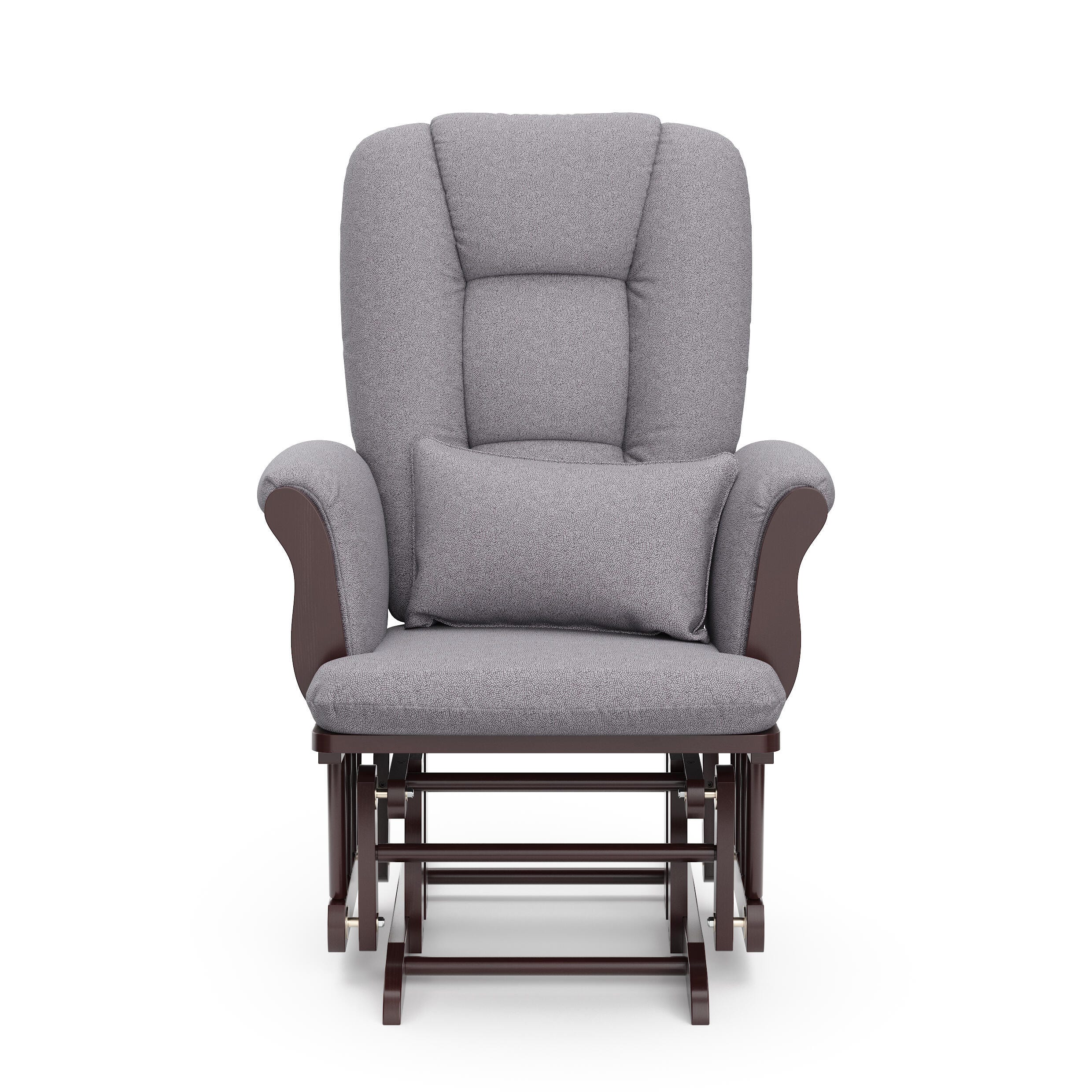 Storkcraft Tuscany Glider and Ottoman, Espresso/Gray Swirl, large