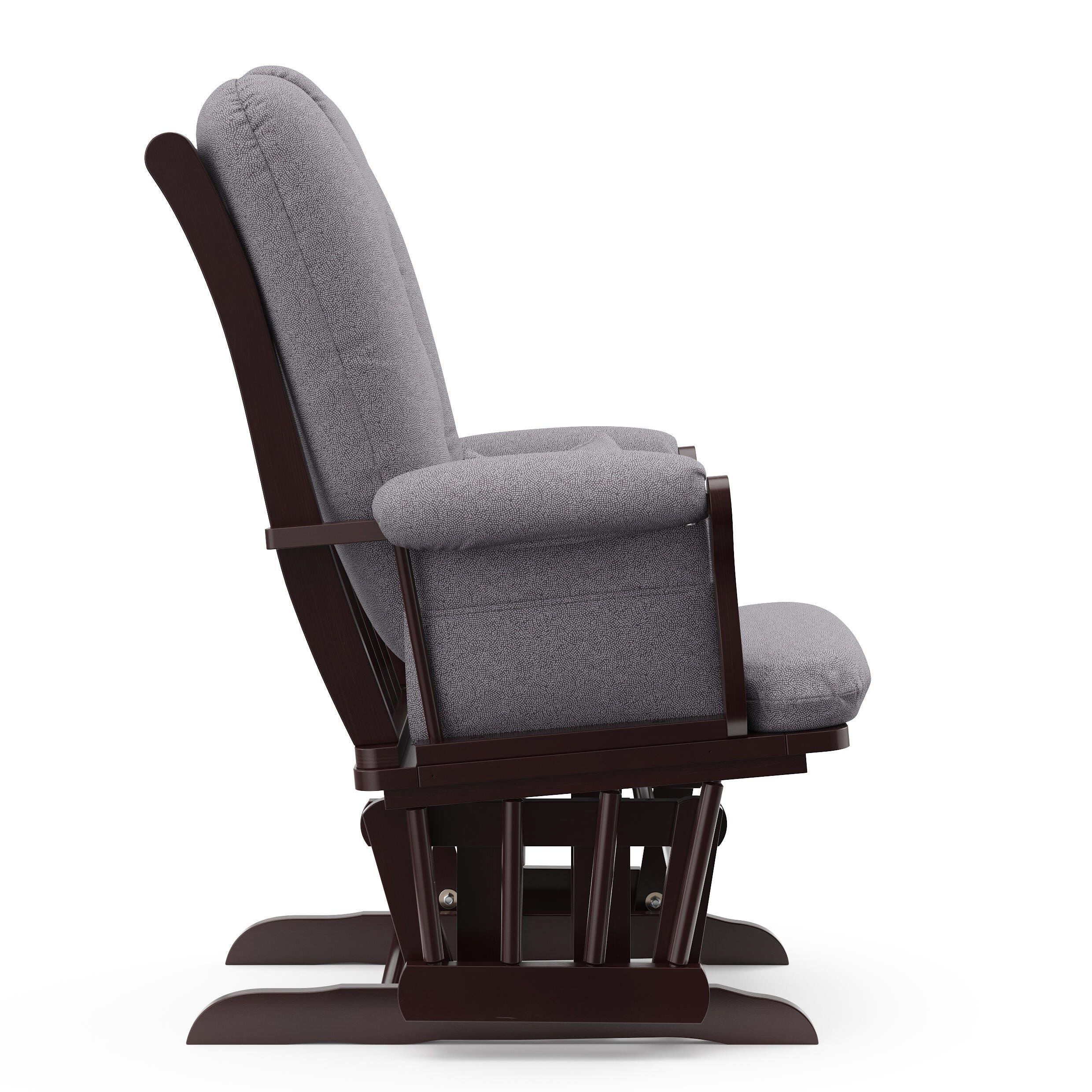 Storkcraft Tuscany Glider and Ottoman, Espresso/Gray Swirl, large