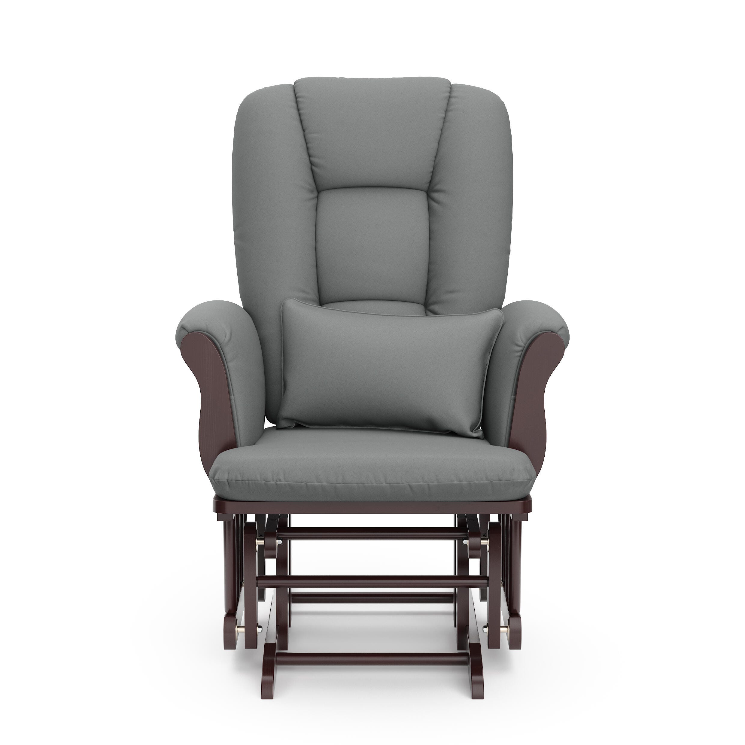 Storkcraft Tuscany Glider and Ottoman, Espresso/Gray, large
