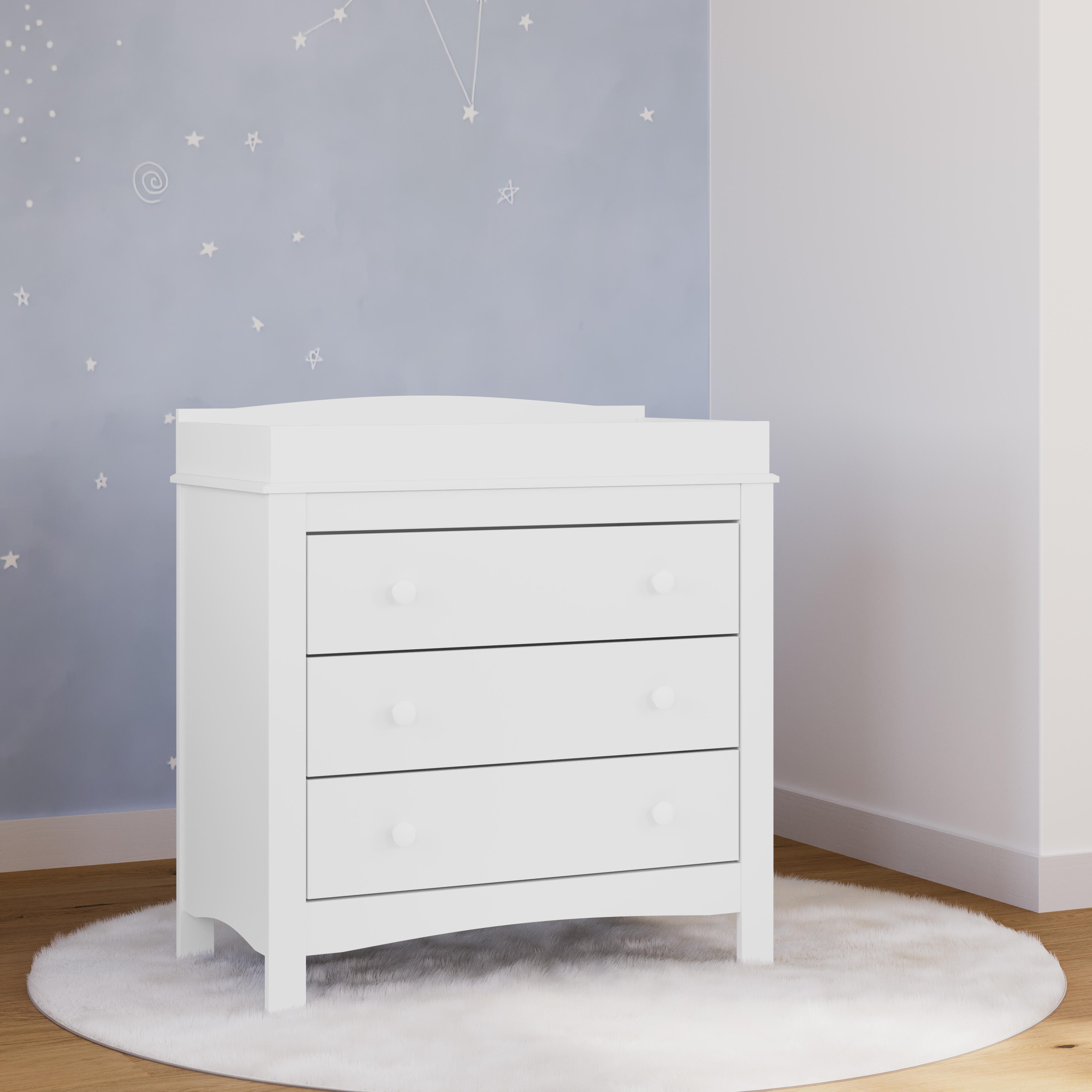 Graco Noah 3 Drawer Chest with Changing Topper, White, large