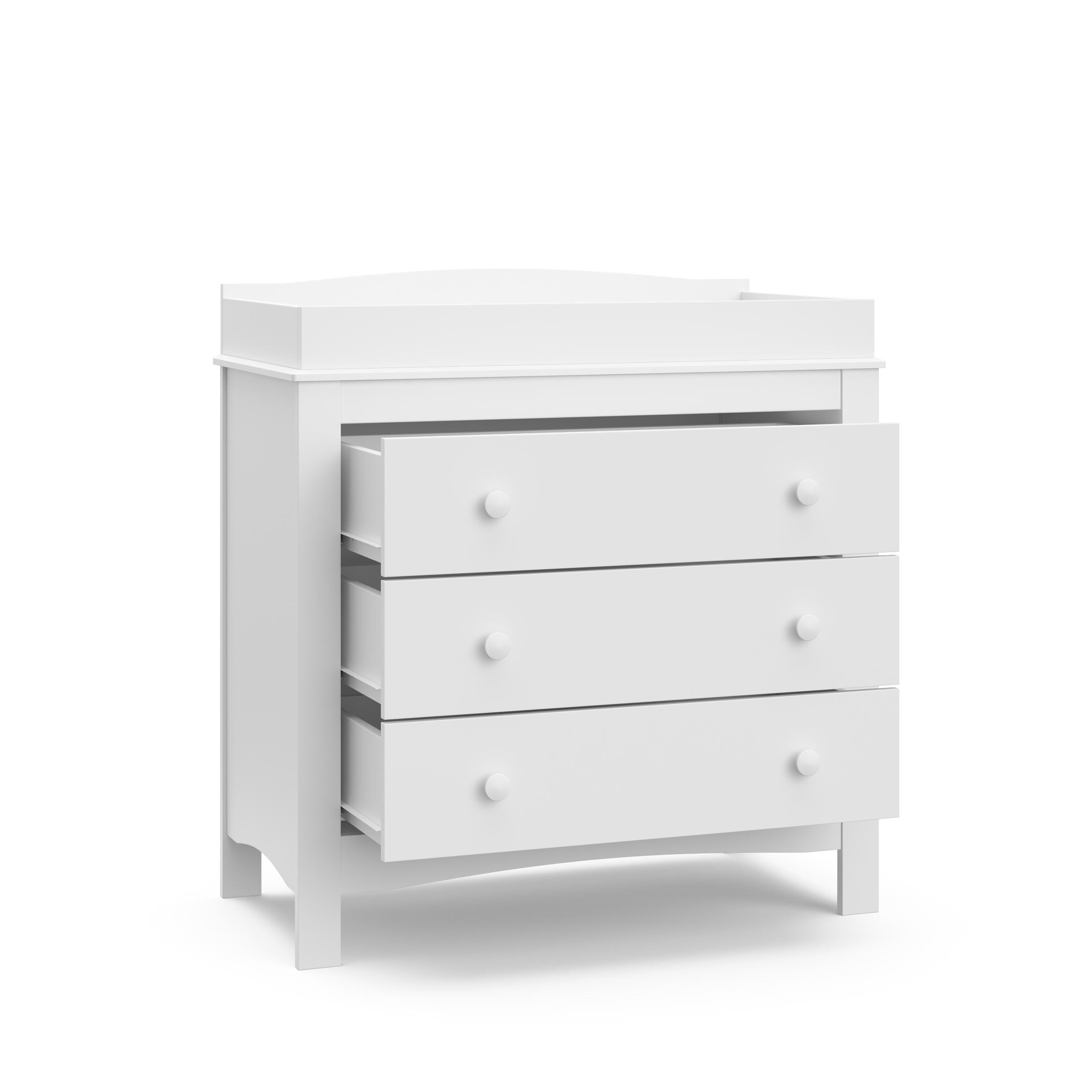 Graco Noah 3 Drawer Chest with Changing Topper, White, large