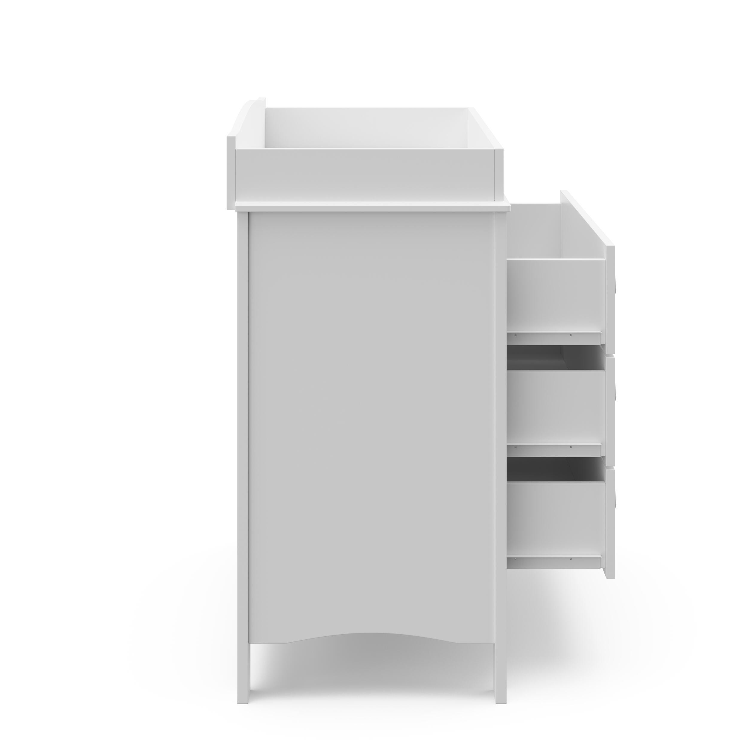 Graco Noah 3 Drawer Chest with Changing Topper, White, large