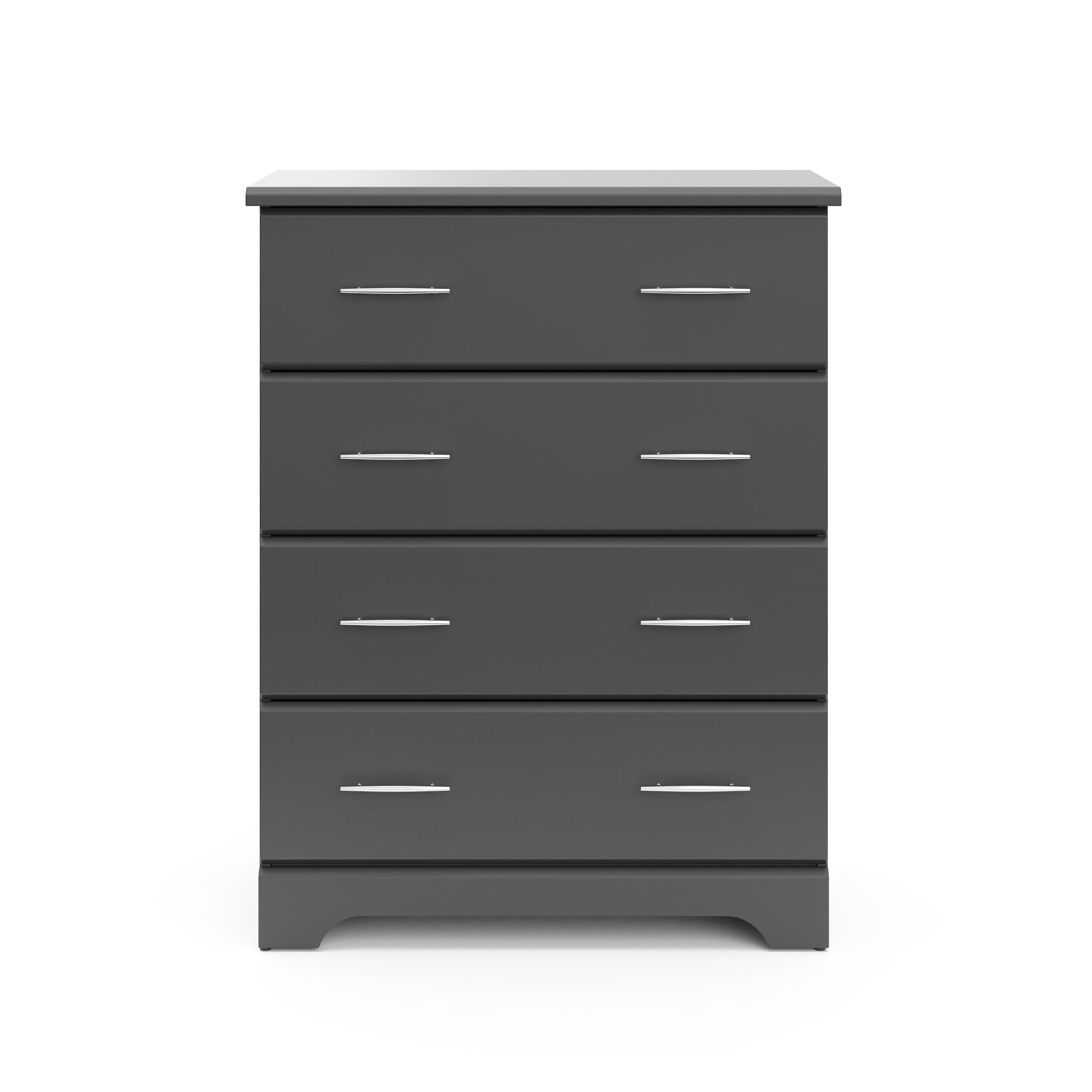 Storkcraft Brookside 4 Drawer Dresser, Gray, large