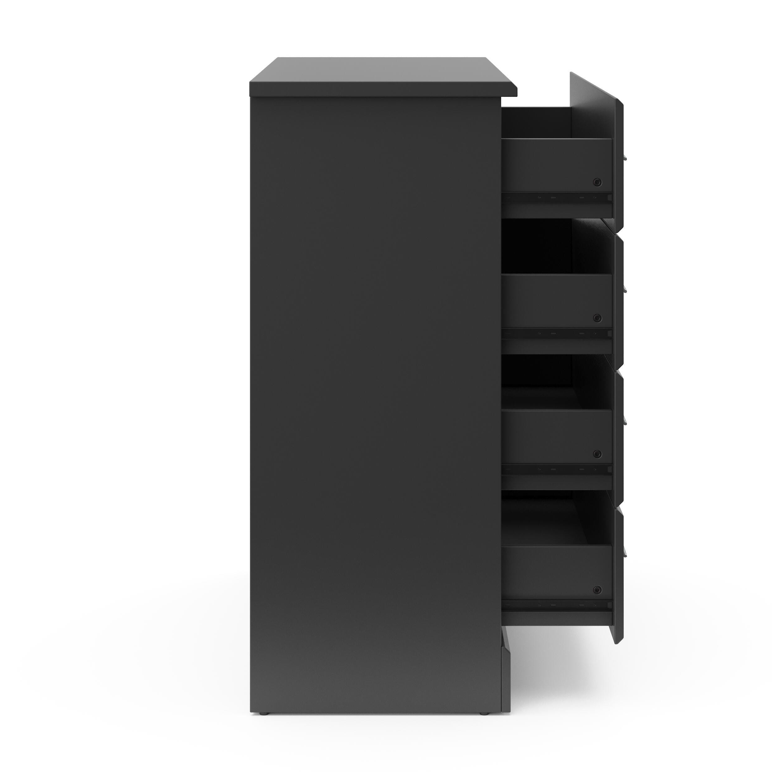 Storkcraft Brookside 4 Drawer Dresser, Gray, large